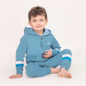 Boys Blue Jersey Lounge Hoodie