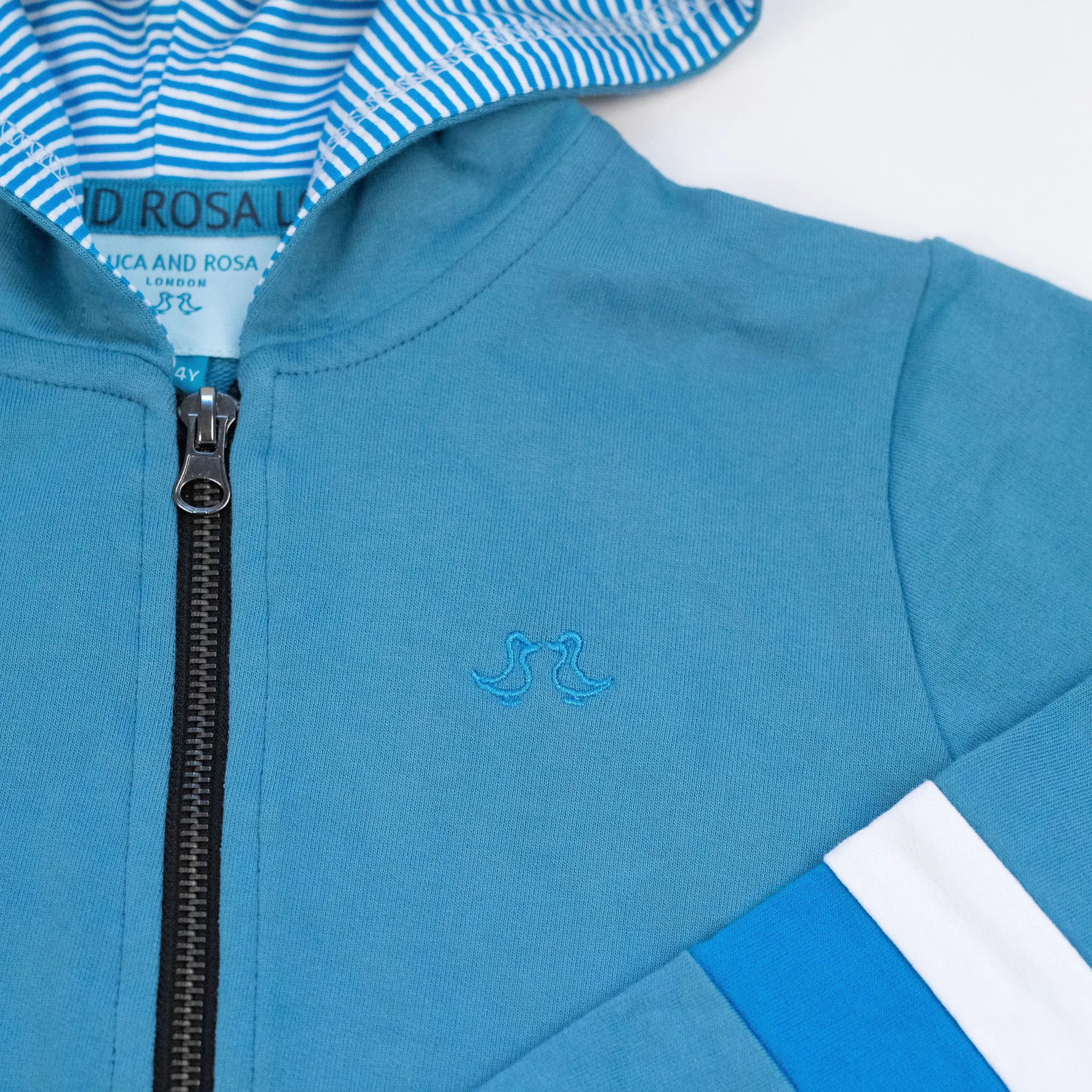 Boys Blue Jersey Lounge Hoodie