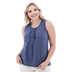 Breeze Pintuck Swing Tank Top - J257841