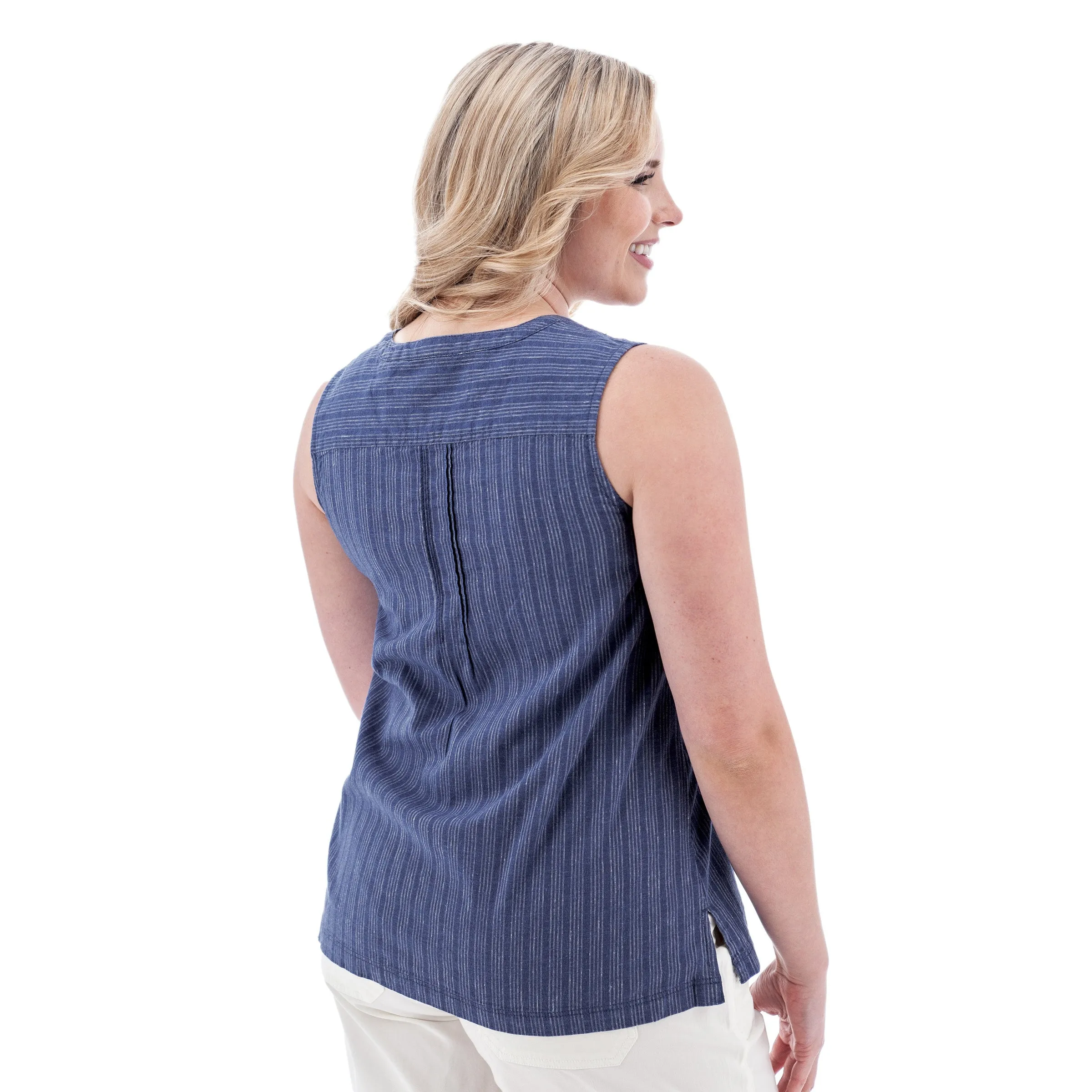 Breeze Pintuck Swing Tank Top - J257841