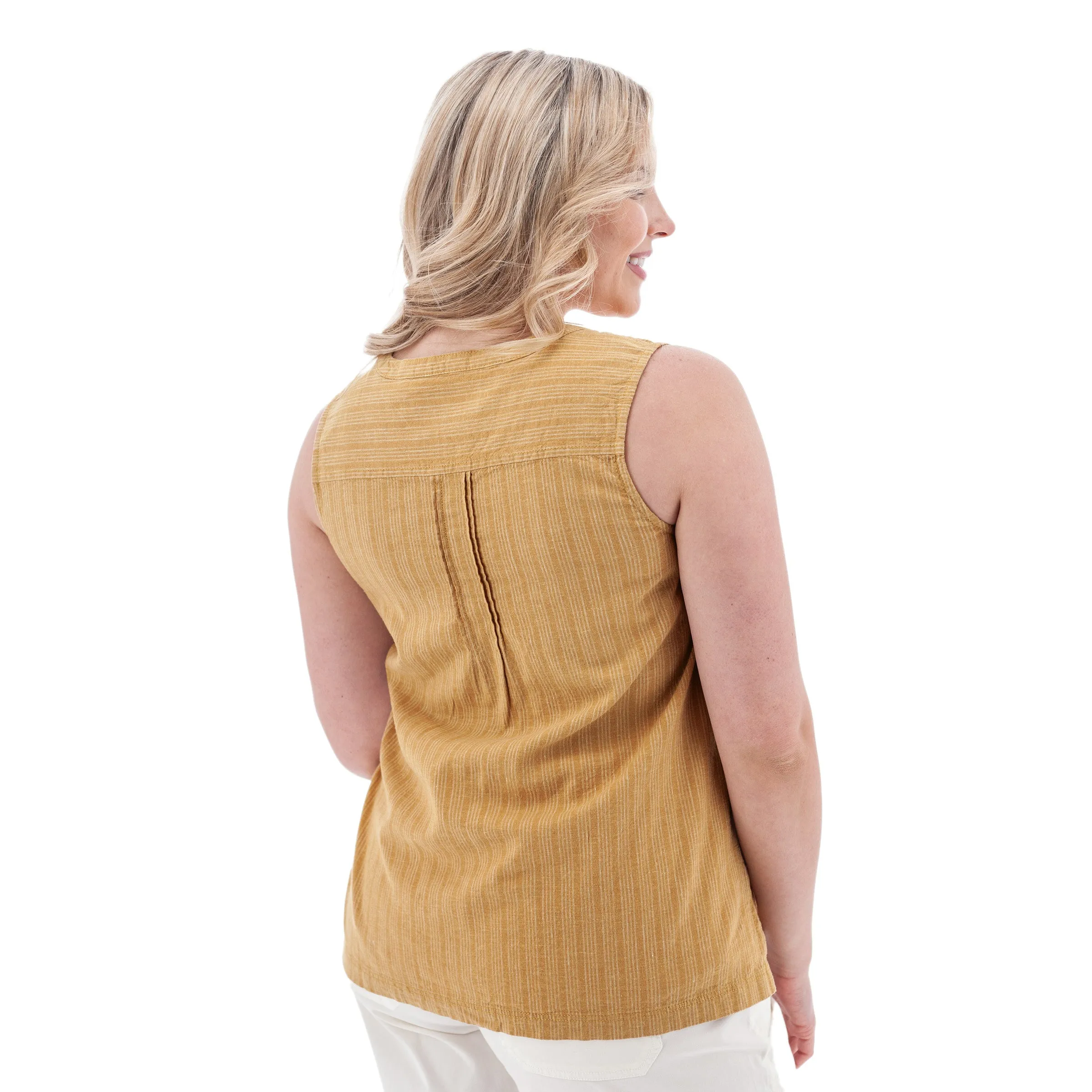 Breeze Pintuck Swing Tank Top - J257841