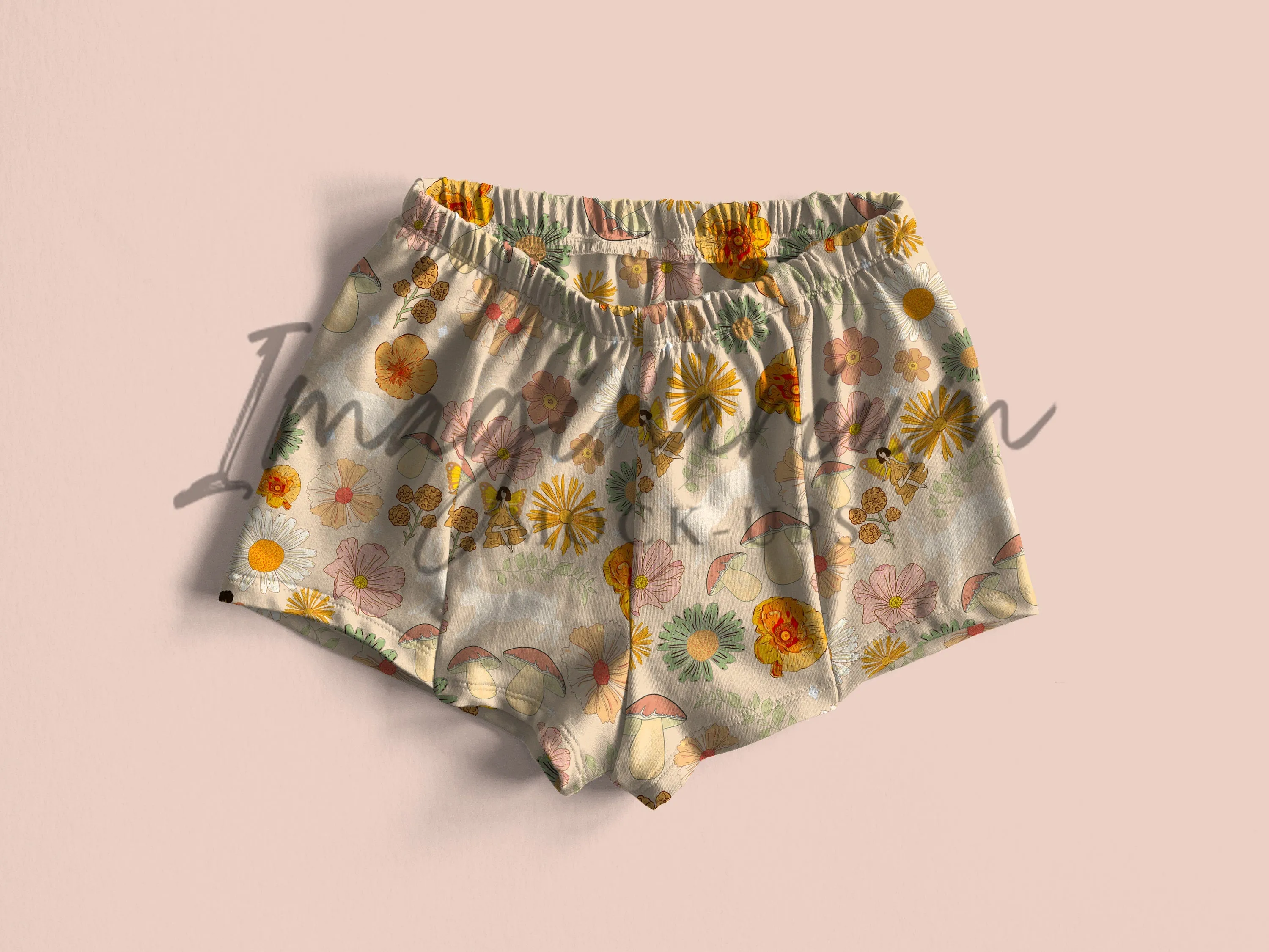 Breezy Shorts Mock Up, Realistic Clothing Mockup for Photoshop and Procreate