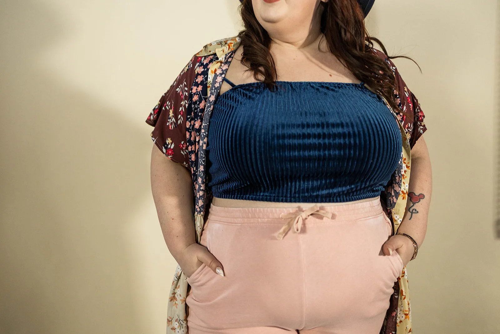 brody knit pants in rose