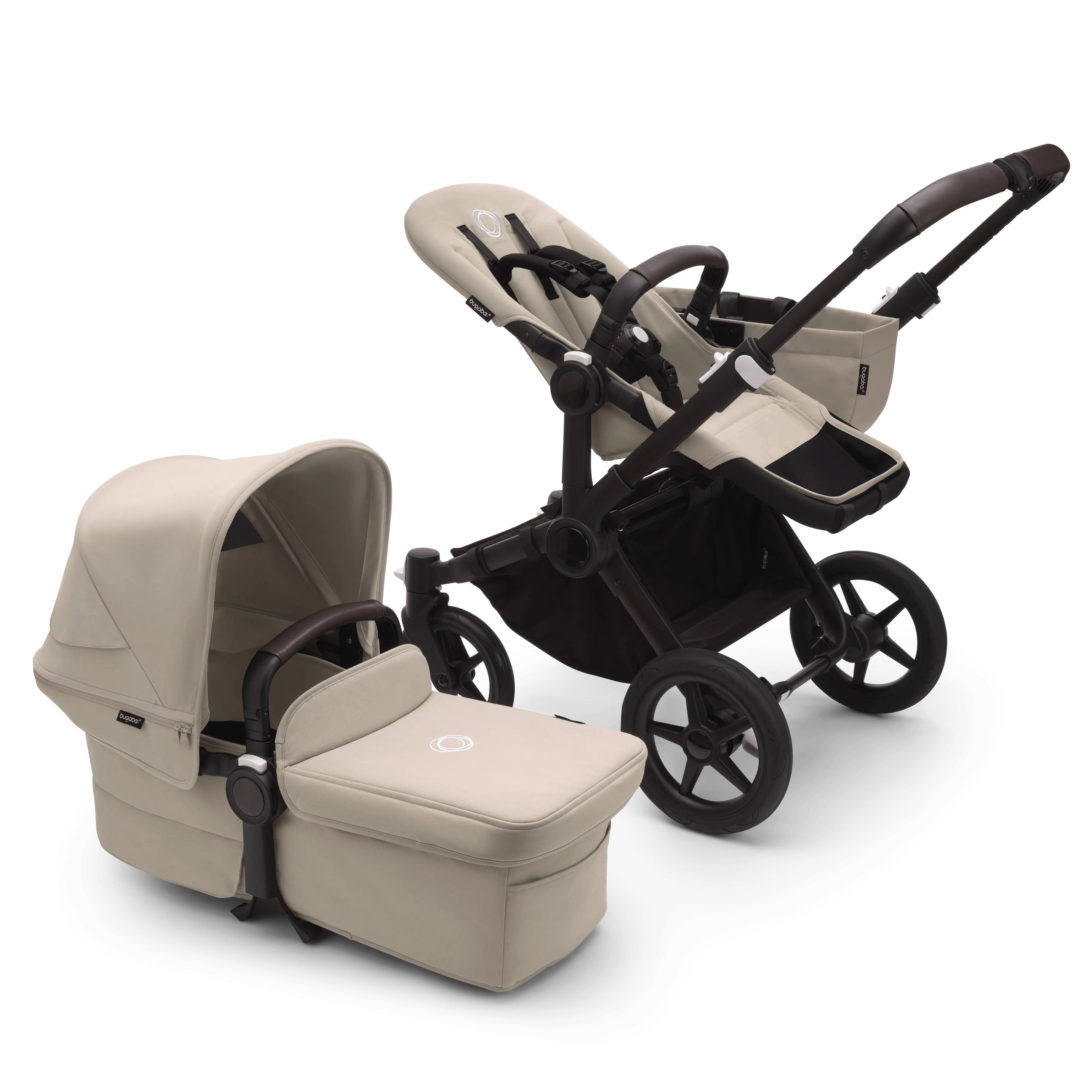 Bugaboo Donkey 5 Duo - Black/Desert Taupe/Desert Taupe