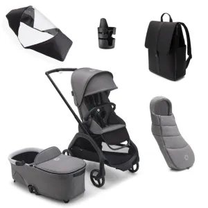 Bugaboo Dragonfly Essential Bundle - Grey Melange