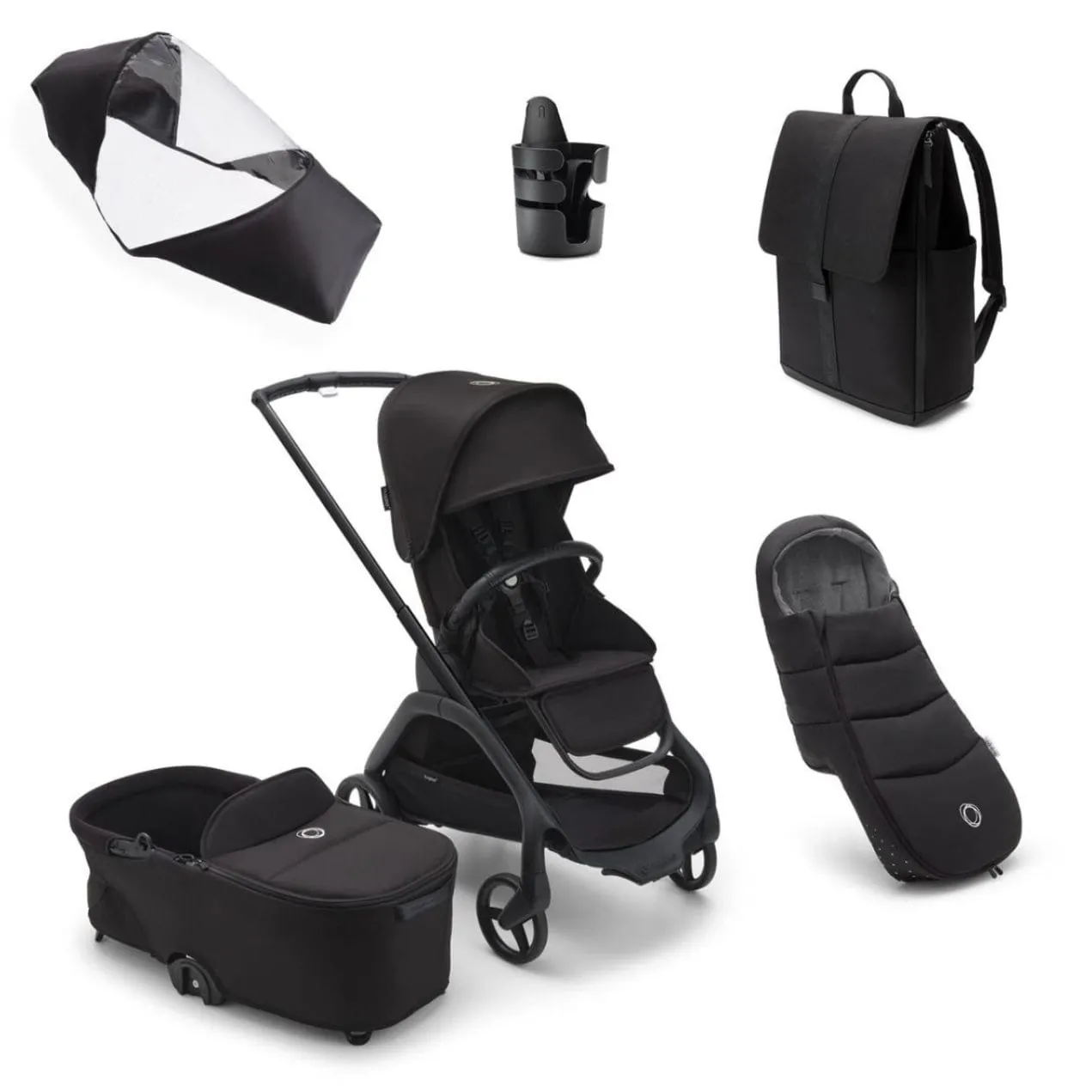 Bugaboo Dragonfly Essential Bundle - Midnight Black