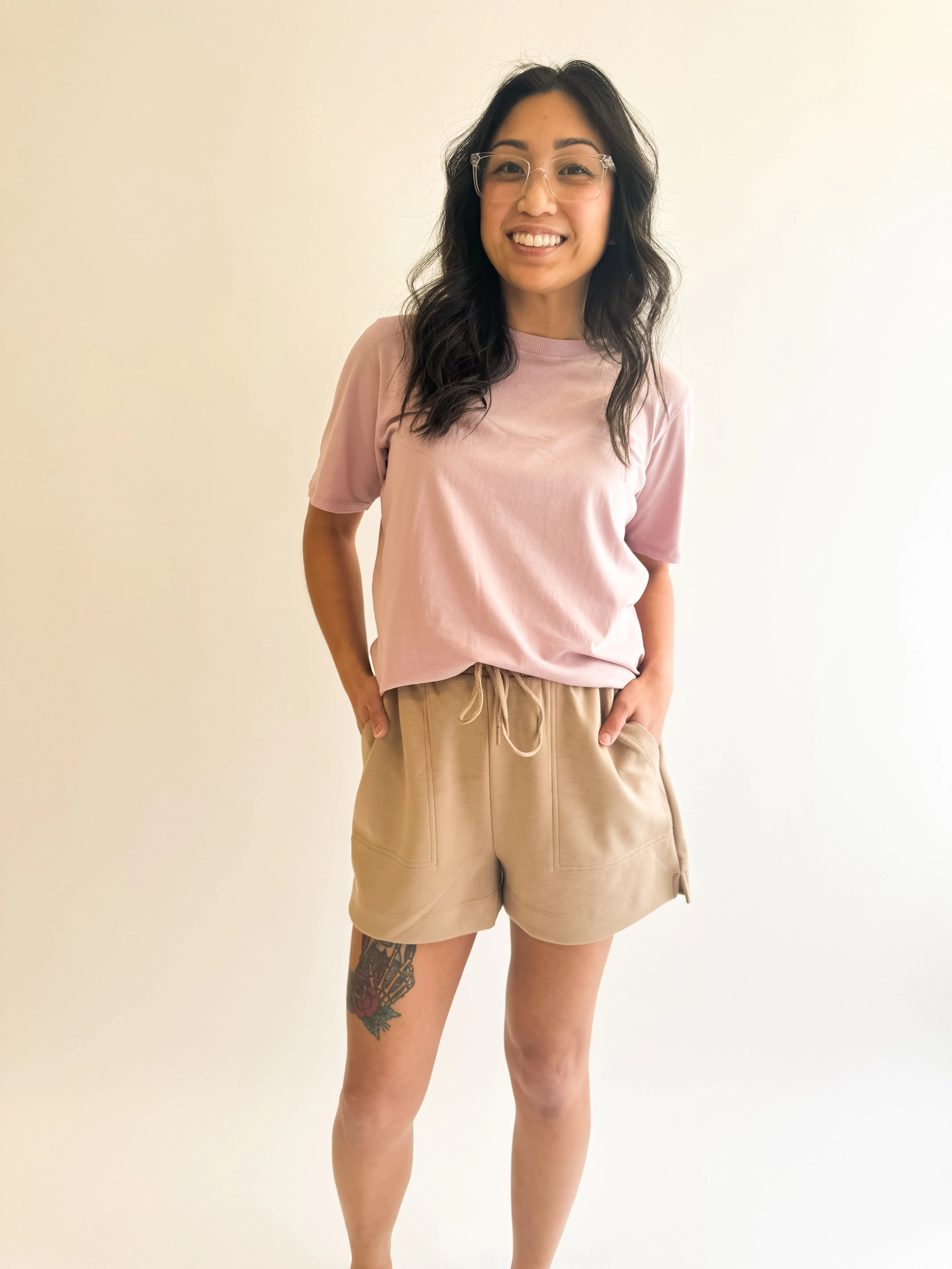 Butter Soft Lounge Shorts in Sand