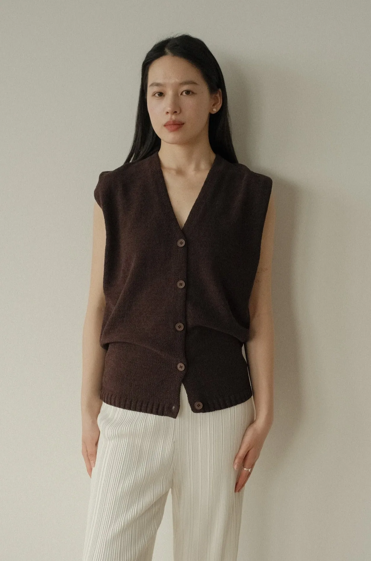 by DOE - Textured Knitted Vest