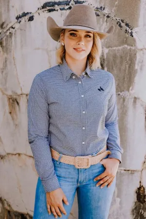 Campdraft Aus Shirt Ladies Black Check