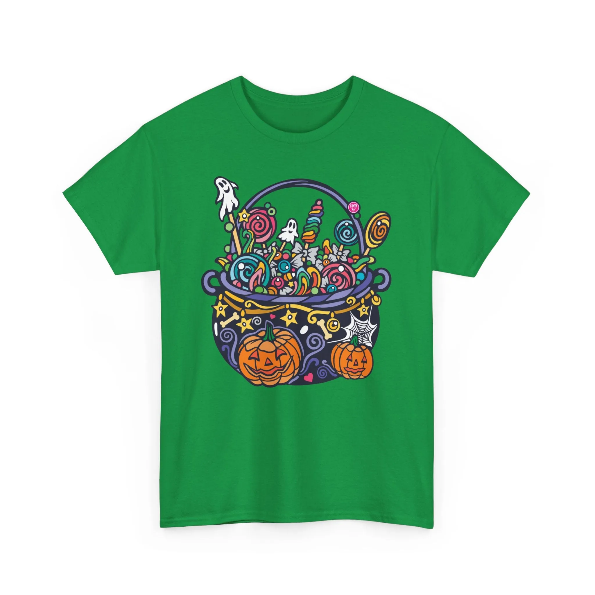 Candy Cauldron | Classic Fit Unisex Heavy Cotton Art T-Shirt by Chaya Av