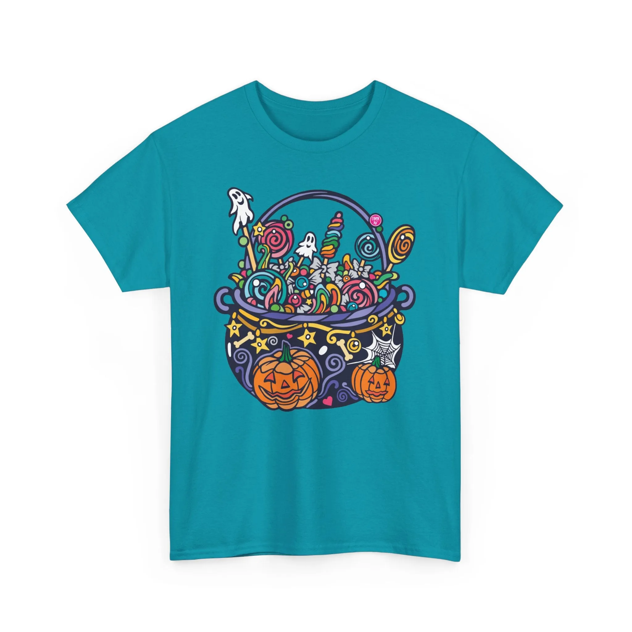 Candy Cauldron | Classic Fit Unisex Heavy Cotton Art T-Shirt by Chaya Av