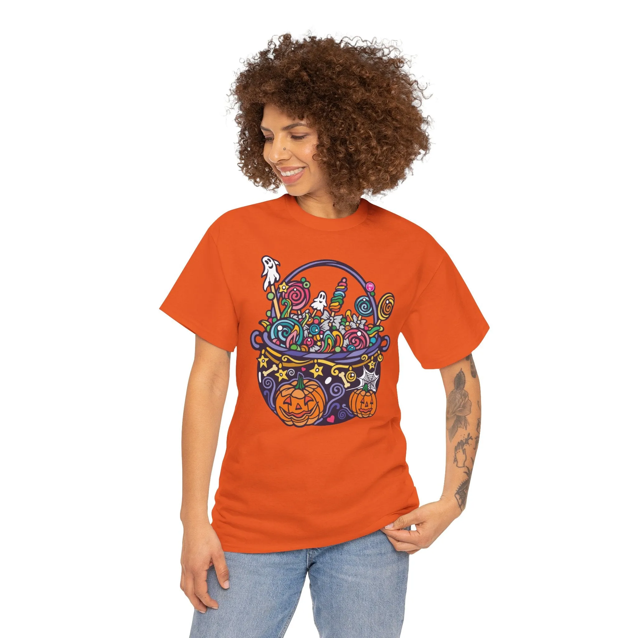 Candy Cauldron | Classic Fit Unisex Heavy Cotton Art T-Shirt by Chaya Av