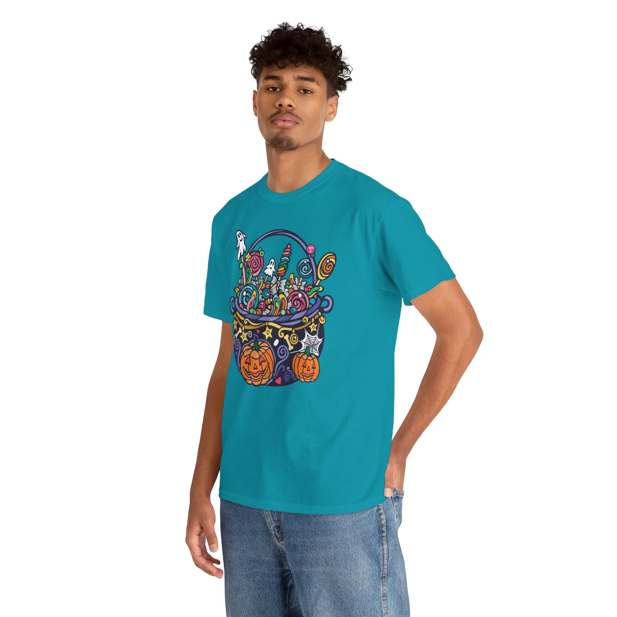 Candy Cauldron | Classic Fit Unisex Heavy Cotton Art T-Shirt by Chaya Av