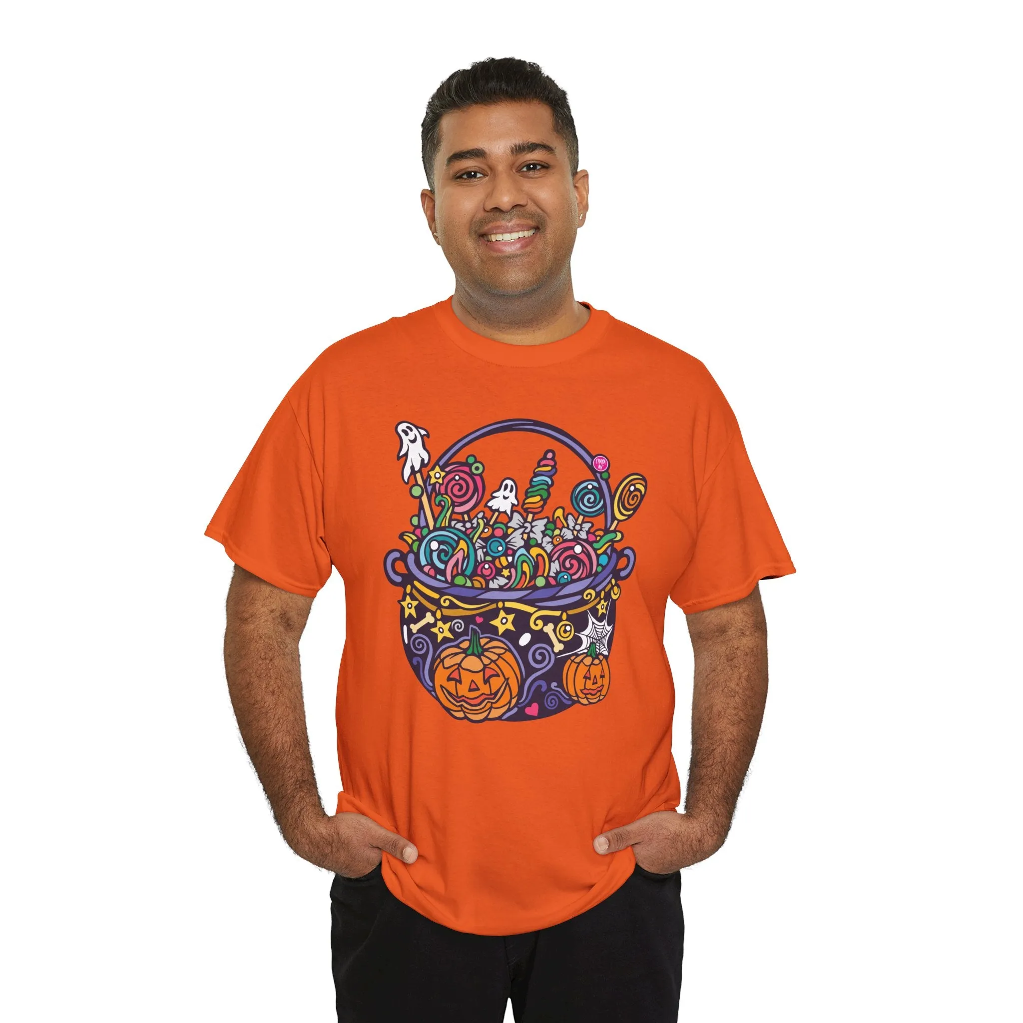 Candy Cauldron | Classic Fit Unisex Heavy Cotton Art T-Shirt by Chaya Av