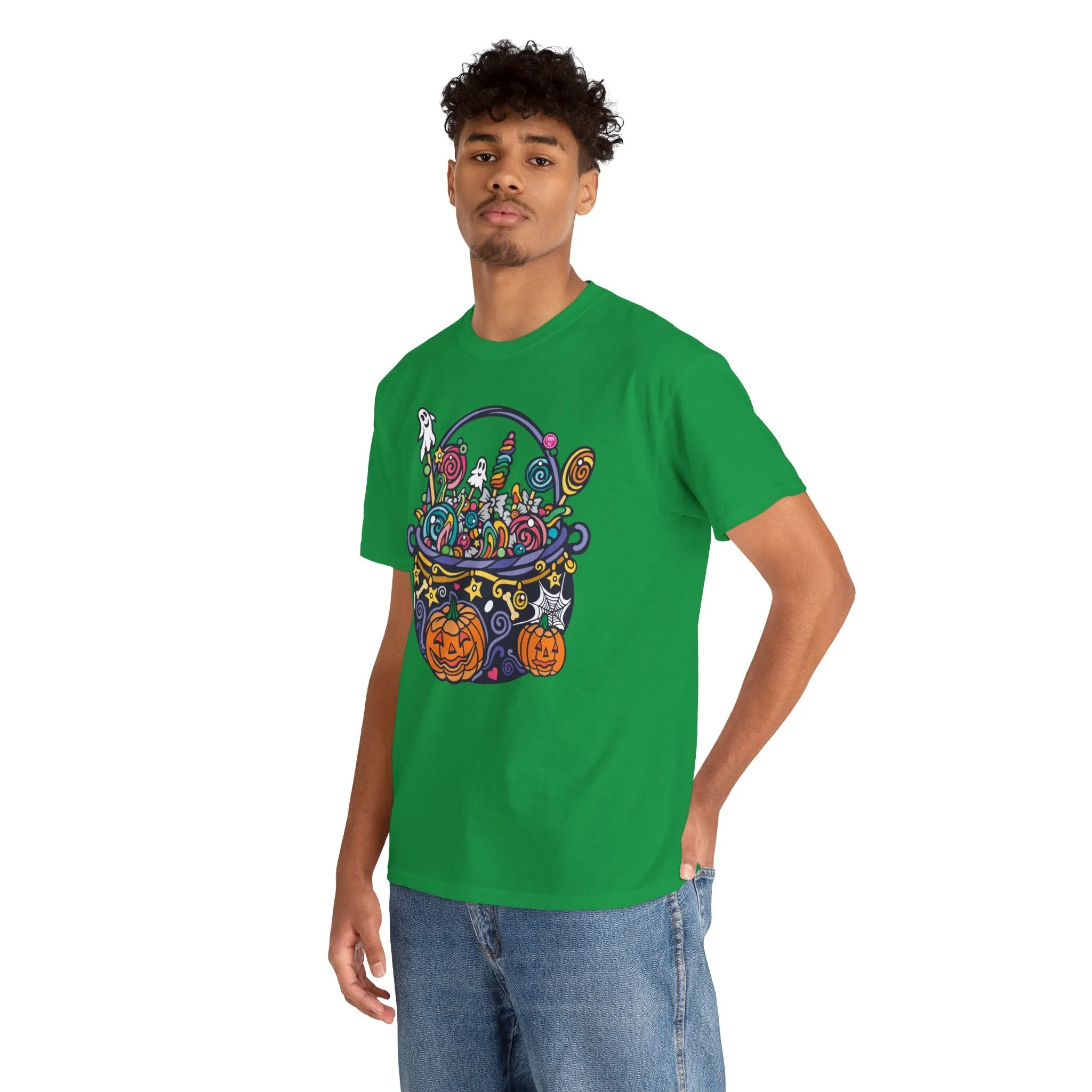 Candy Cauldron | Classic Fit Unisex Heavy Cotton Art T-Shirt by Chaya Av