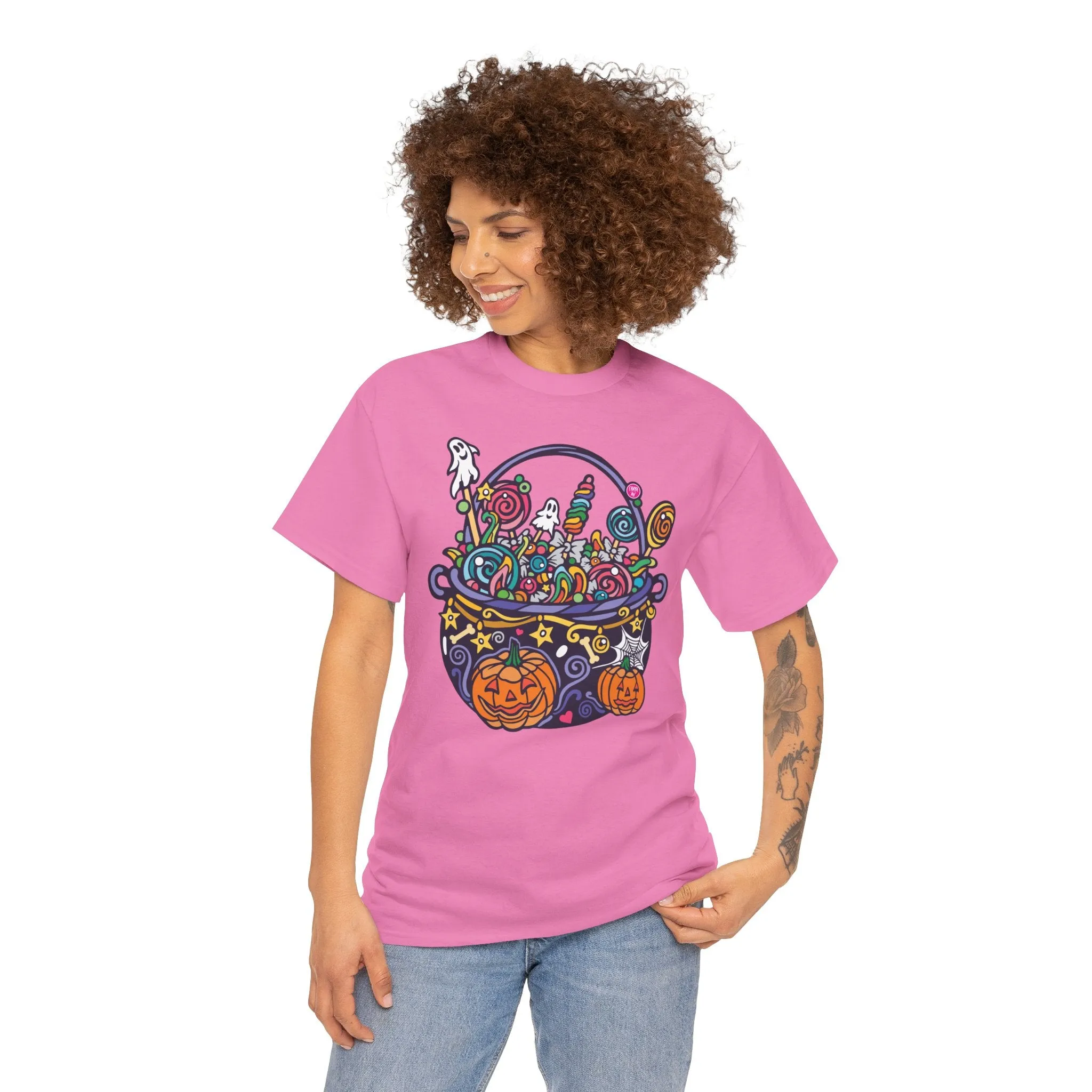 Candy Cauldron | Classic Fit Unisex Heavy Cotton Art T-Shirt by Chaya Av