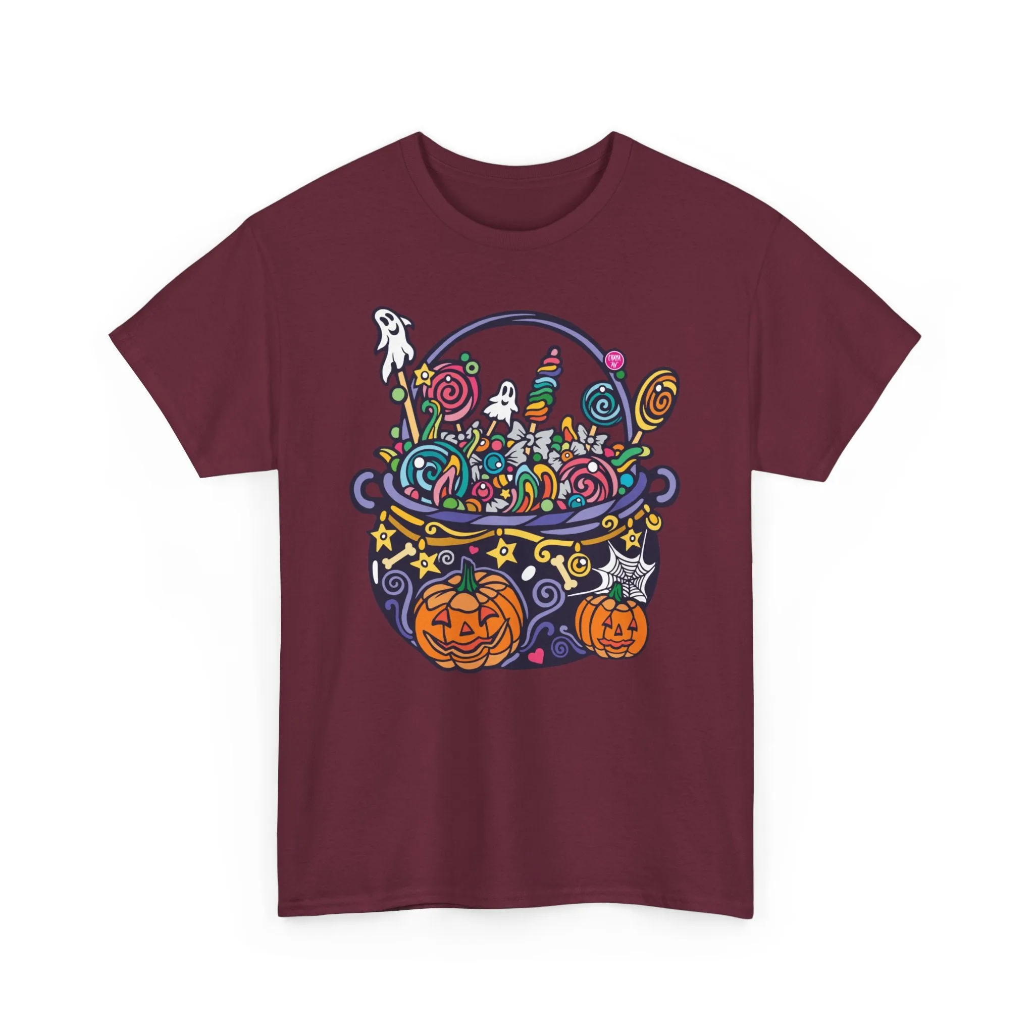 Candy Cauldron | Classic Fit Unisex Heavy Cotton Art T-Shirt by Chaya Av