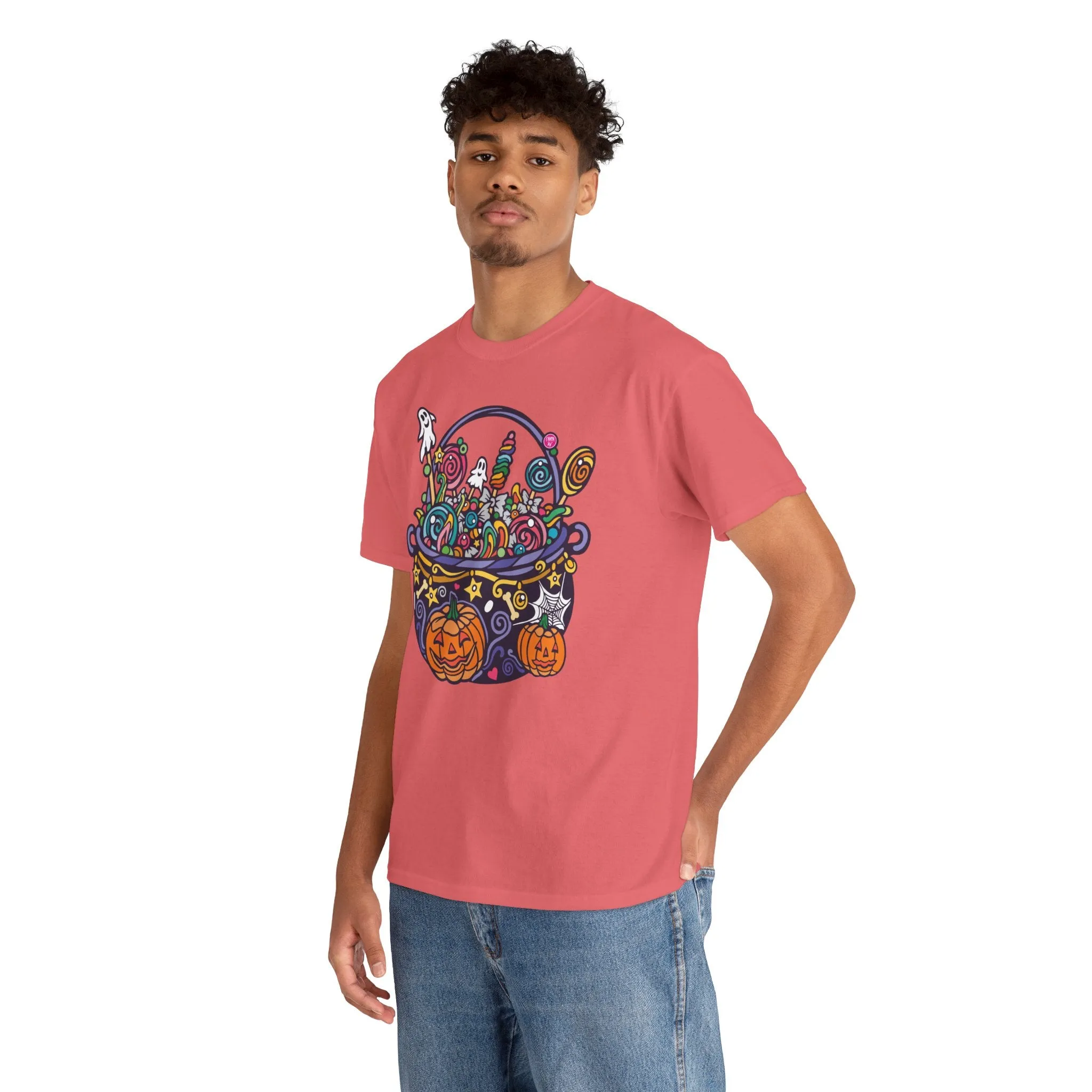 Candy Cauldron | Classic Fit Unisex Heavy Cotton Art T-Shirt by Chaya Av
