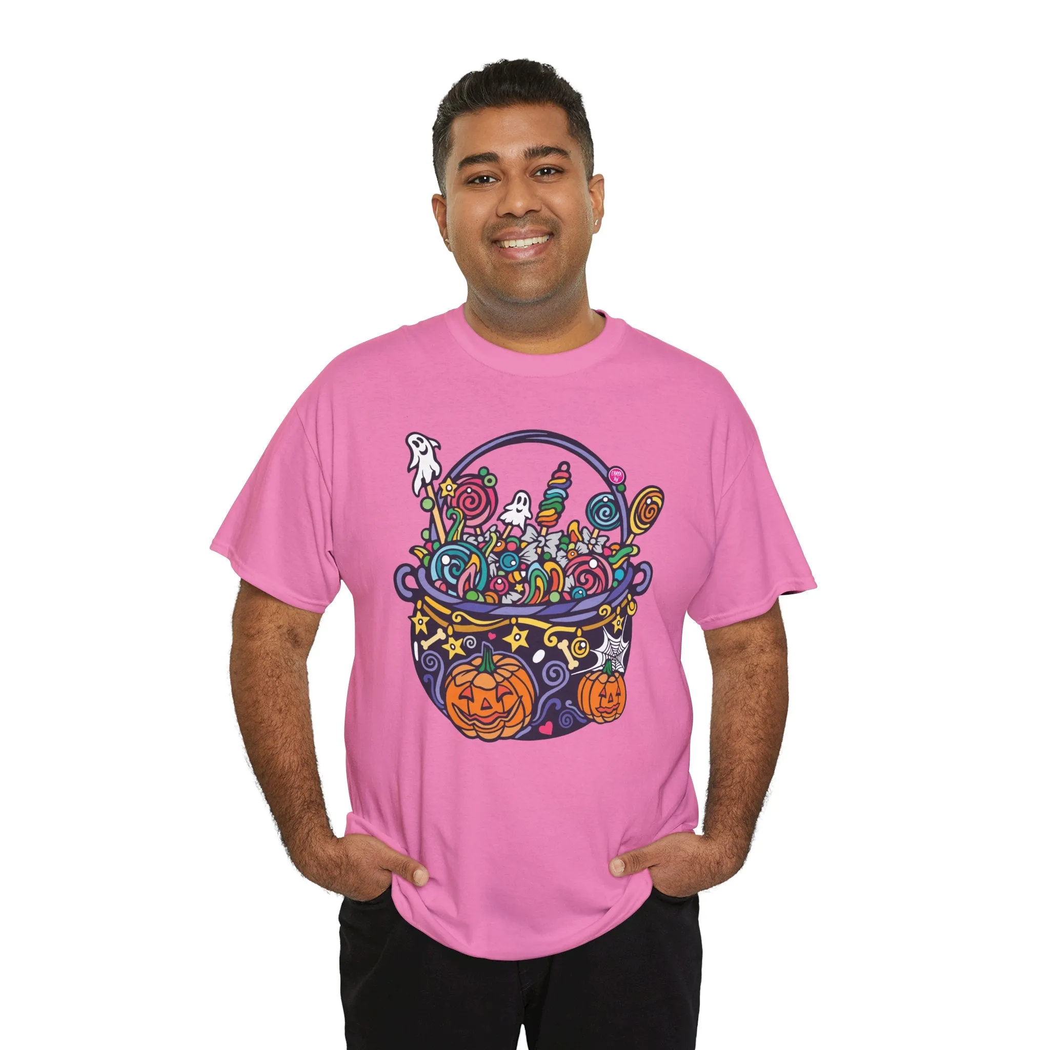 Candy Cauldron | Classic Fit Unisex Heavy Cotton Art T-Shirt by Chaya Av