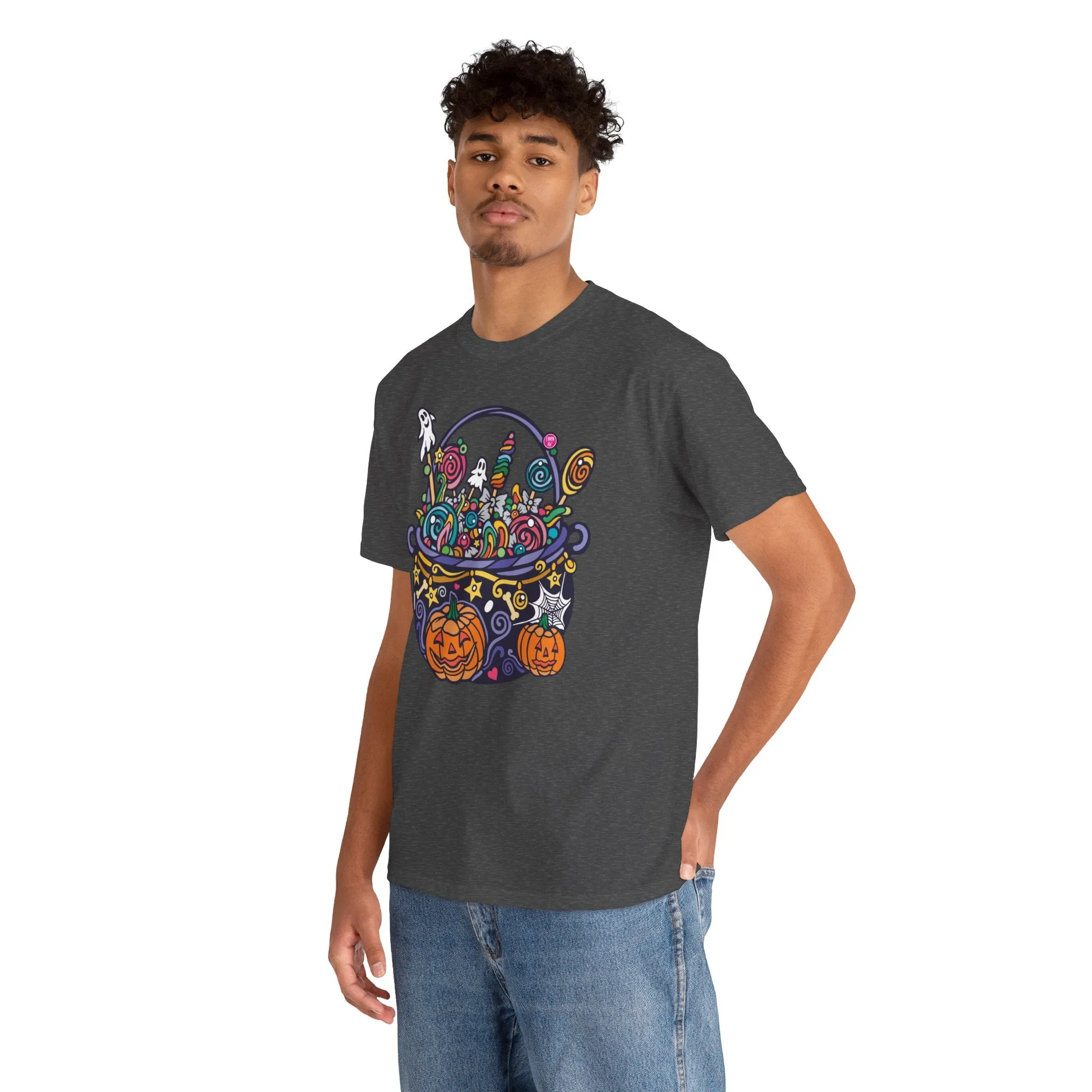 Candy Cauldron | Classic Fit Unisex Heavy Cotton Art T-Shirt by Chaya Av