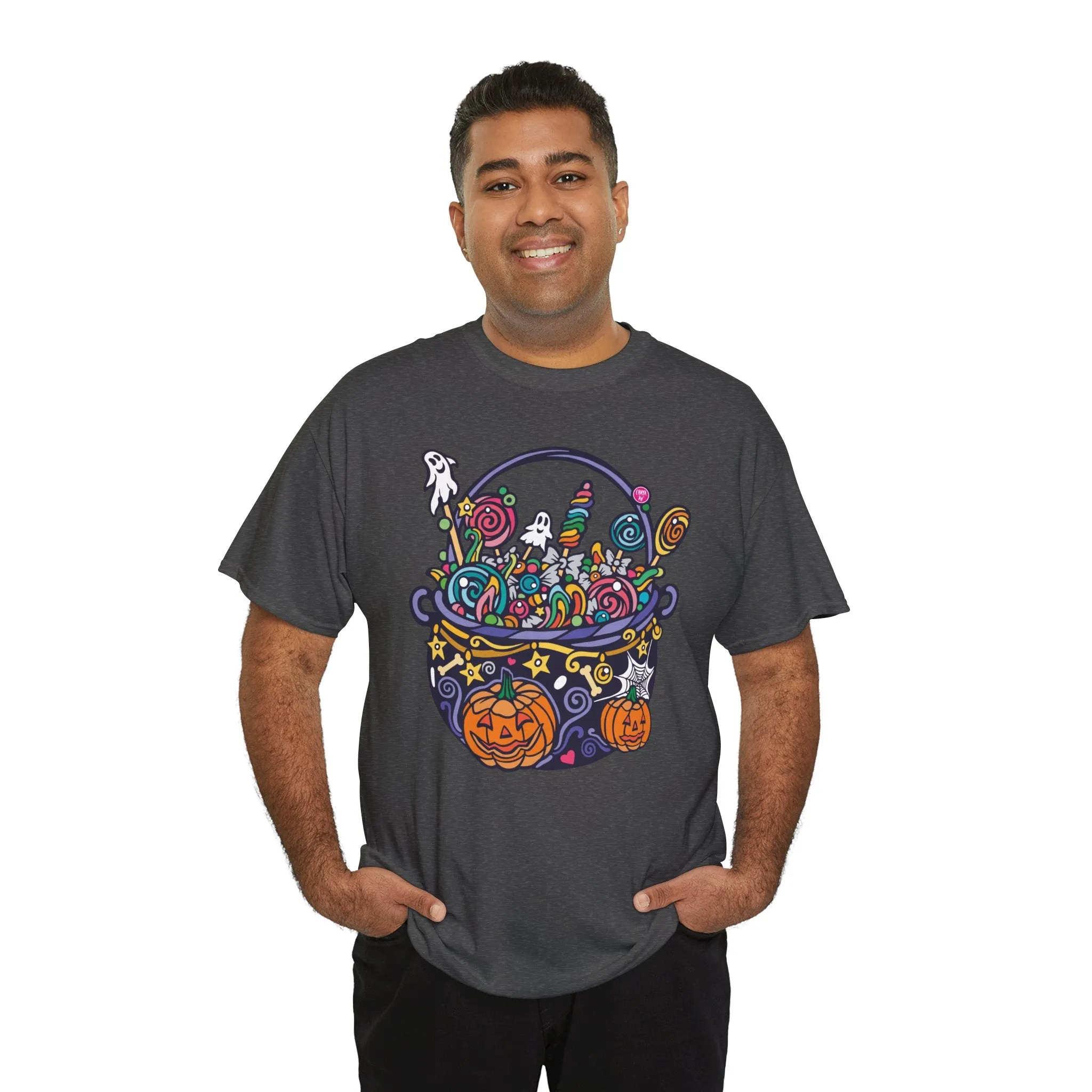 Candy Cauldron | Classic Fit Unisex Heavy Cotton Art T-Shirt by Chaya Av
