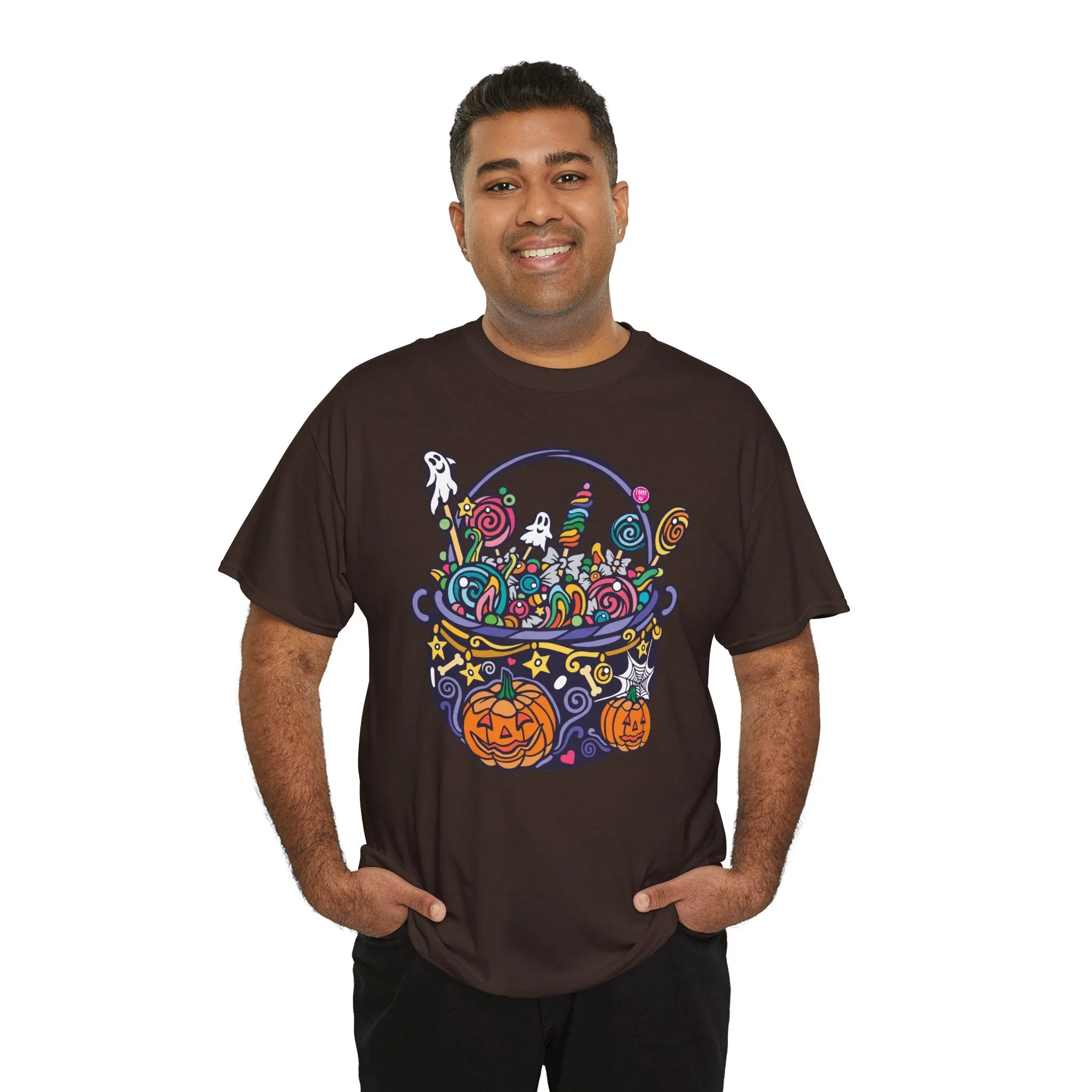 Candy Cauldron | Classic Fit Unisex Heavy Cotton Art T-Shirt by Chaya Av