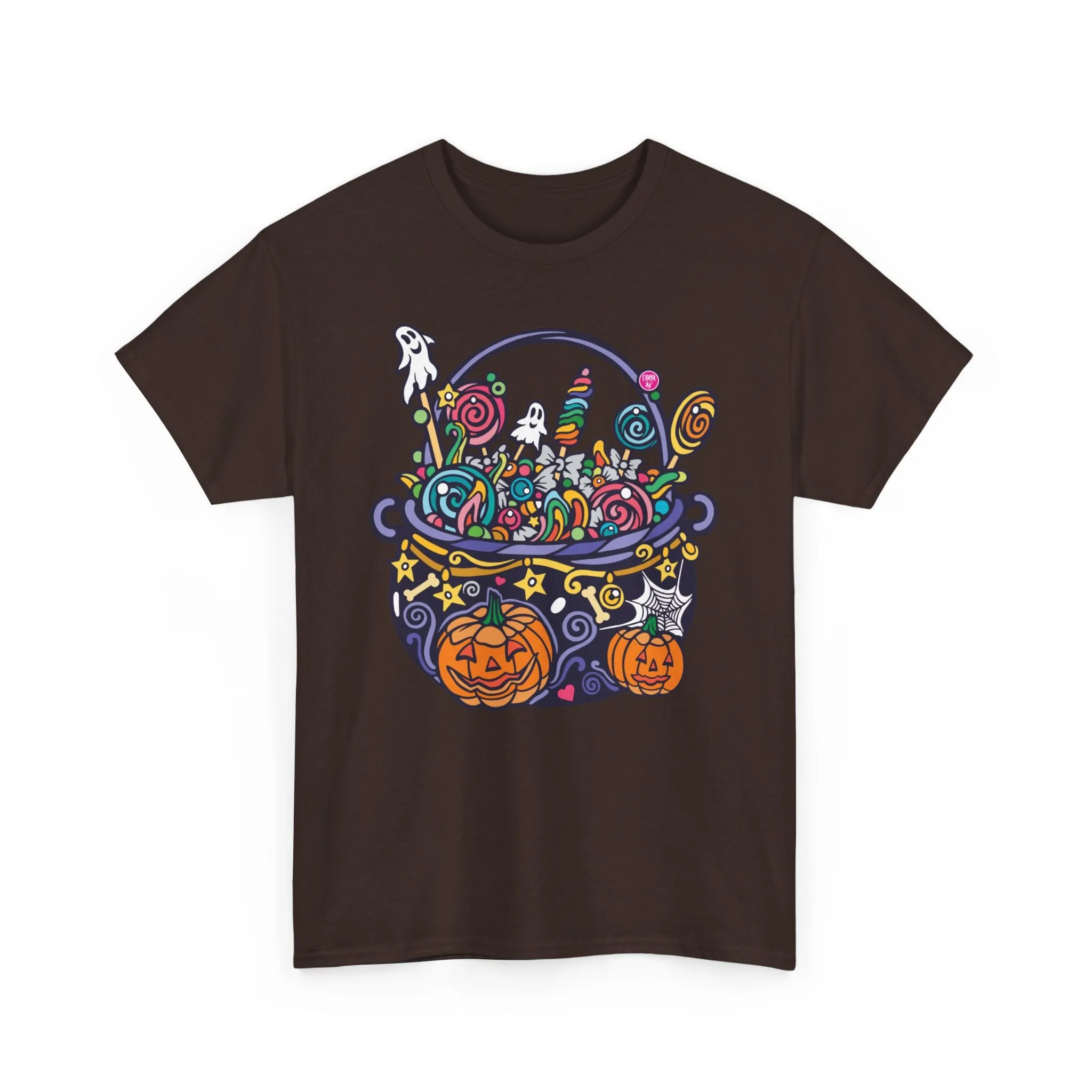 Candy Cauldron | Classic Fit Unisex Heavy Cotton Art T-Shirt by Chaya Av