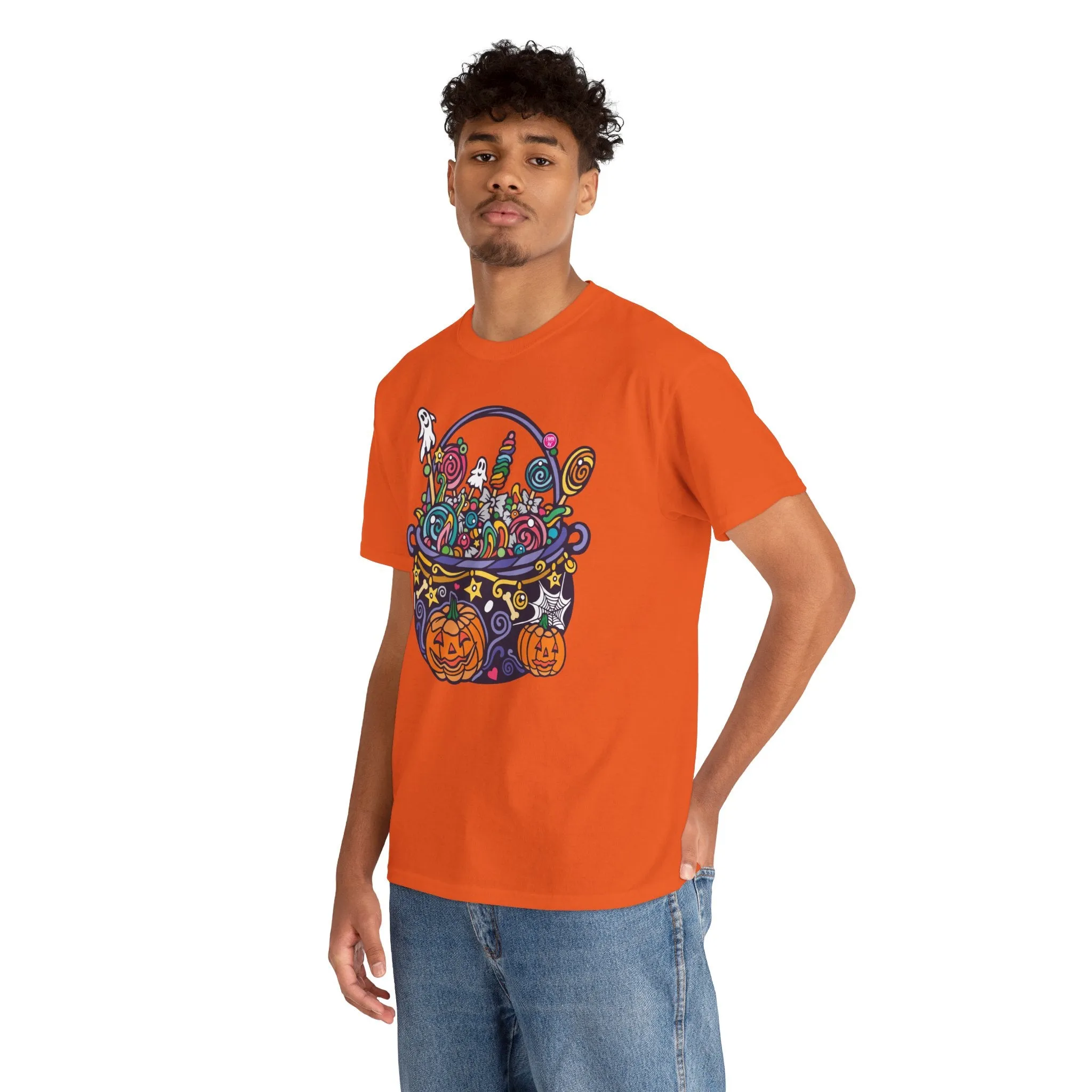 Candy Cauldron | Classic Fit Unisex Heavy Cotton Art T-Shirt by Chaya Av