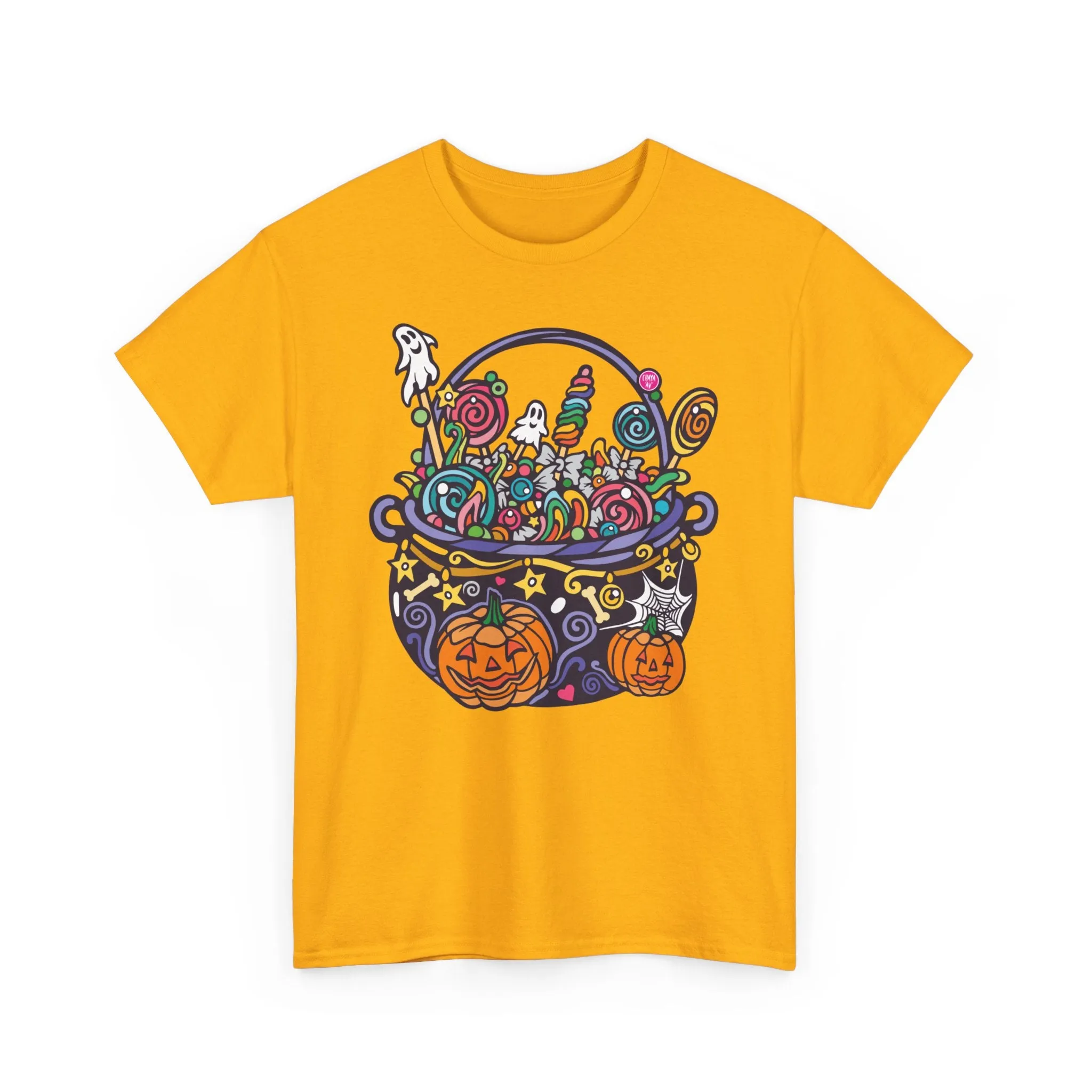 Candy Cauldron | Classic Fit Unisex Heavy Cotton Art T-Shirt by Chaya Av