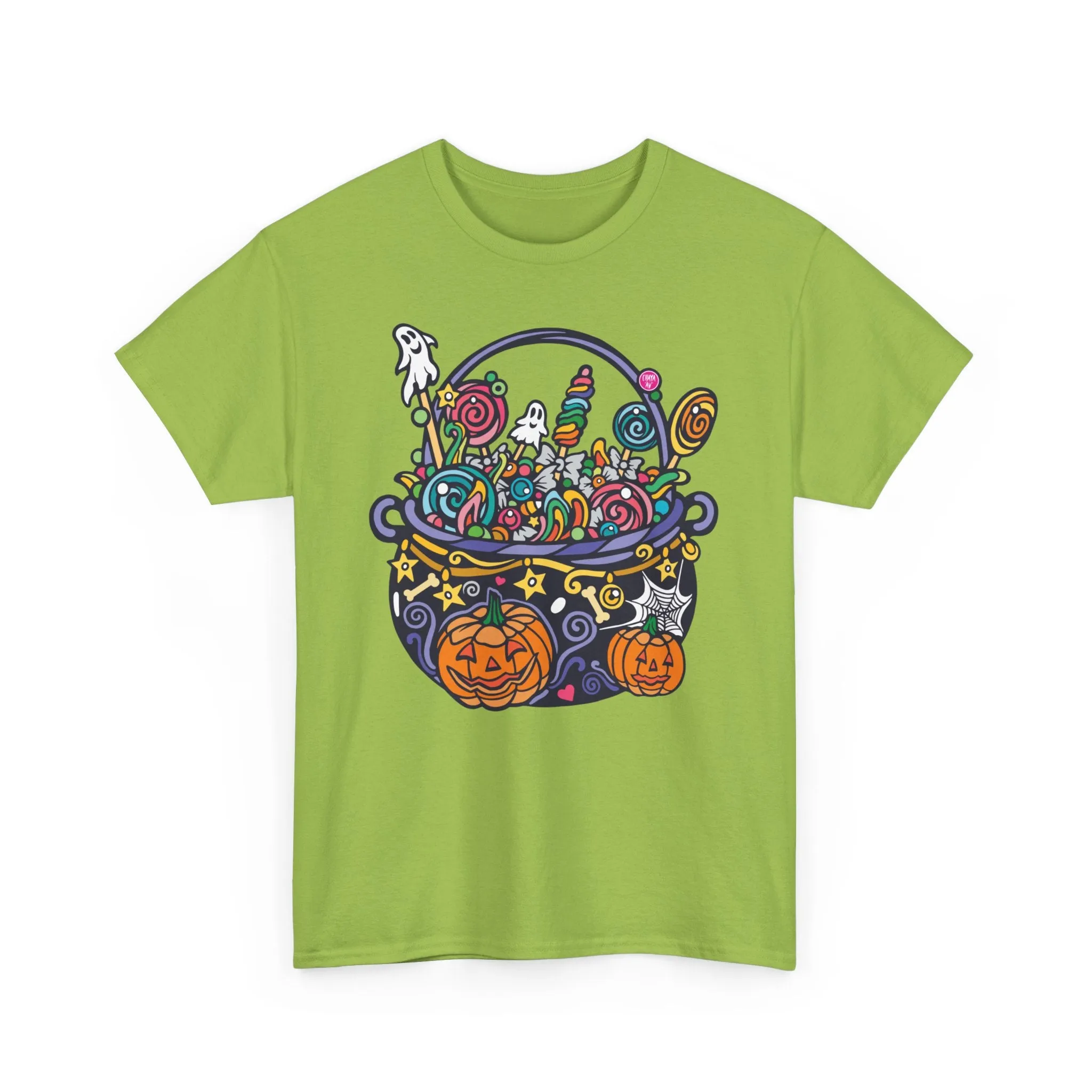 Candy Cauldron | Classic Fit Unisex Heavy Cotton Art T-Shirt by Chaya Av