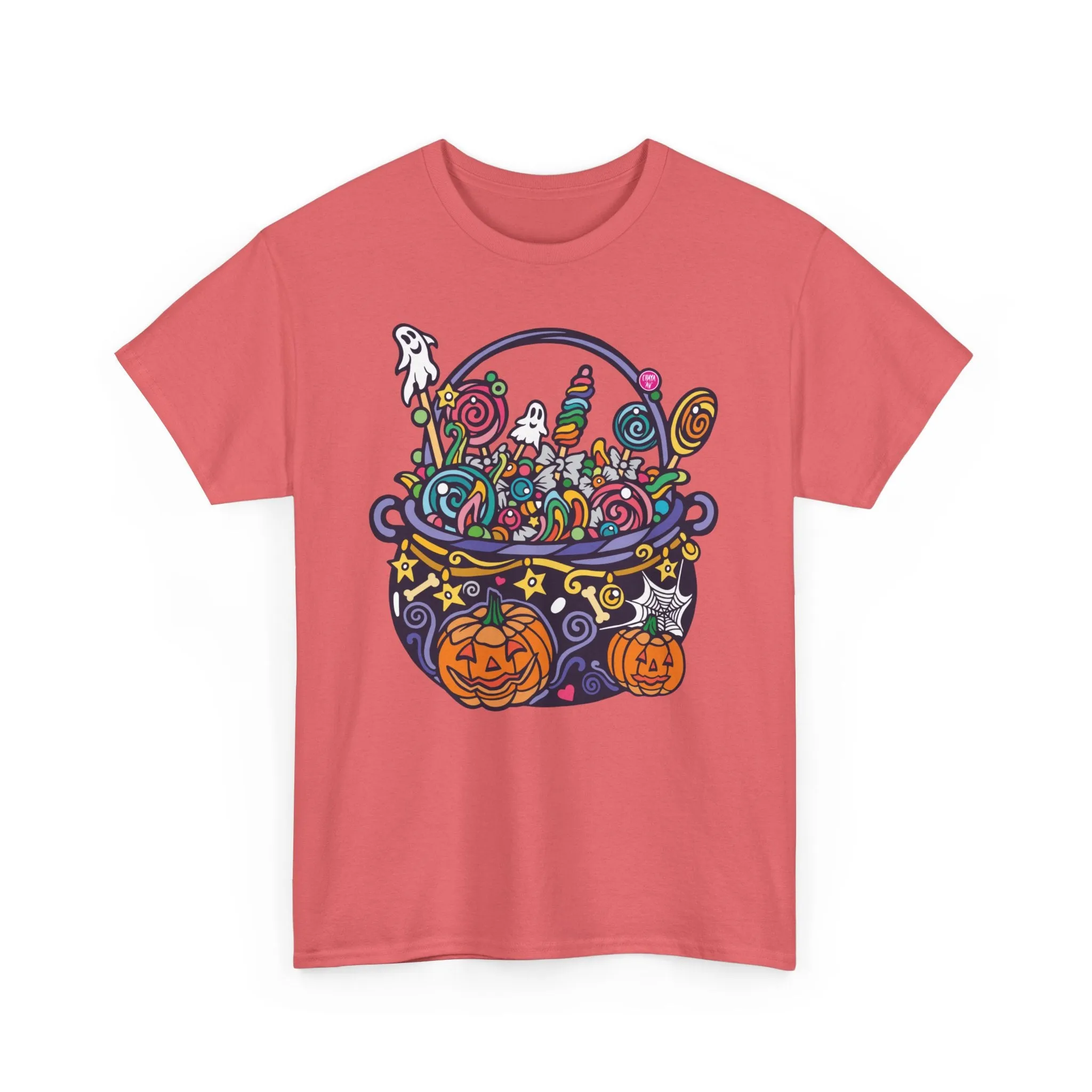 Candy Cauldron | Classic Fit Unisex Heavy Cotton Art T-Shirt by Chaya Av