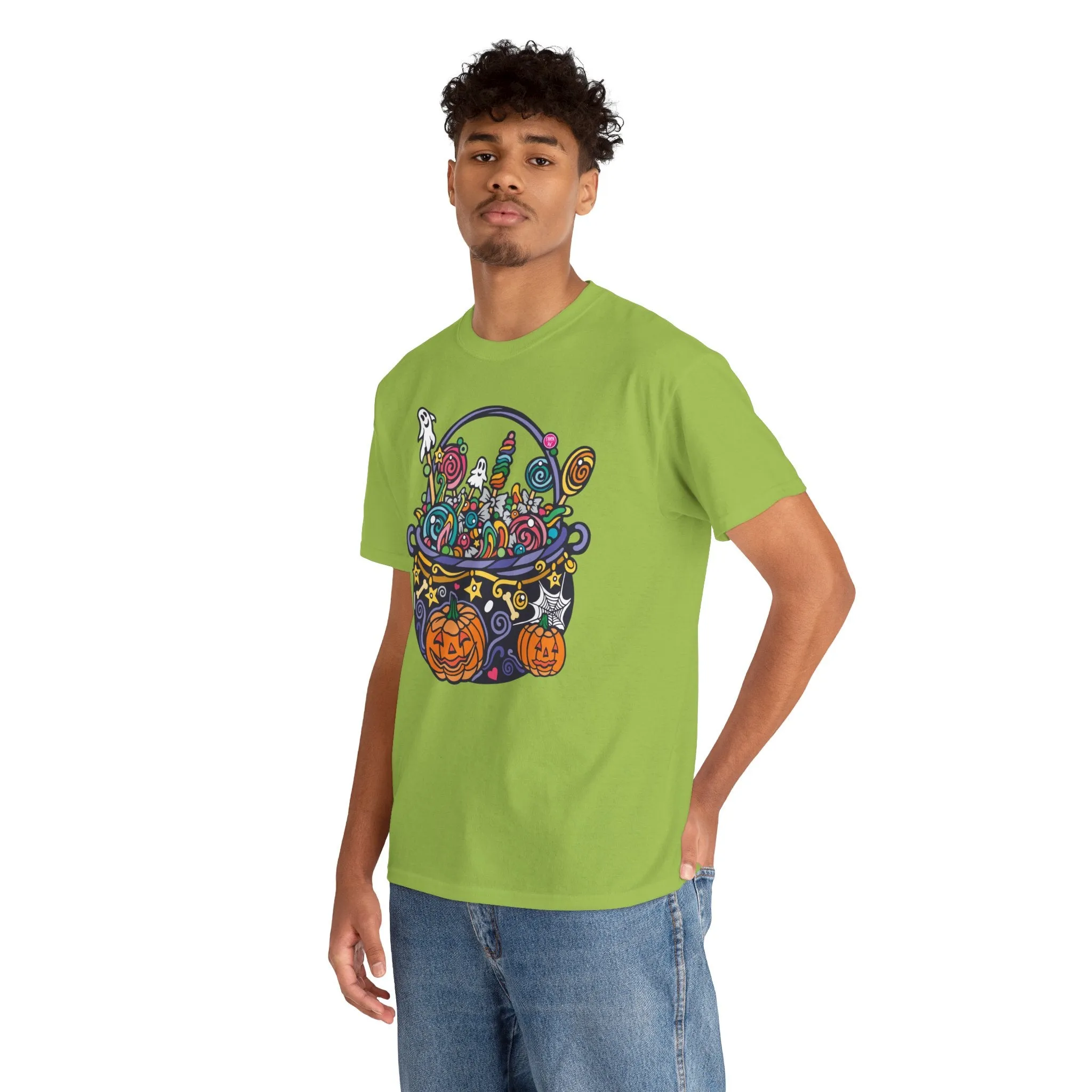 Candy Cauldron | Classic Fit Unisex Heavy Cotton Art T-Shirt by Chaya Av