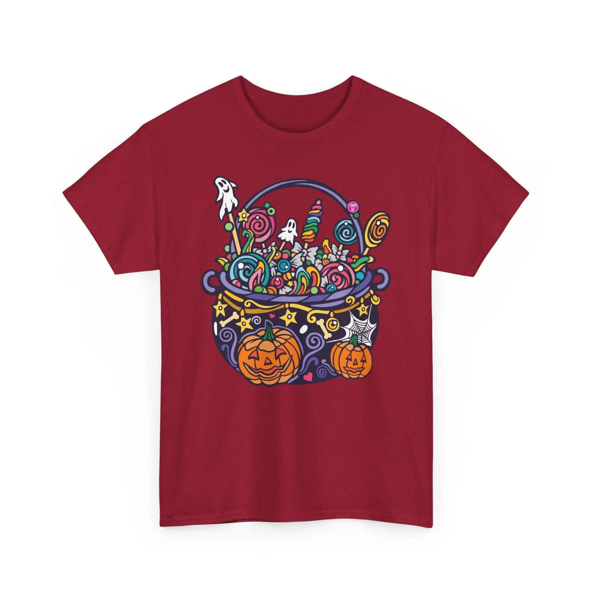 Candy Cauldron | Classic Fit Unisex Heavy Cotton Art T-Shirt by Chaya Av
