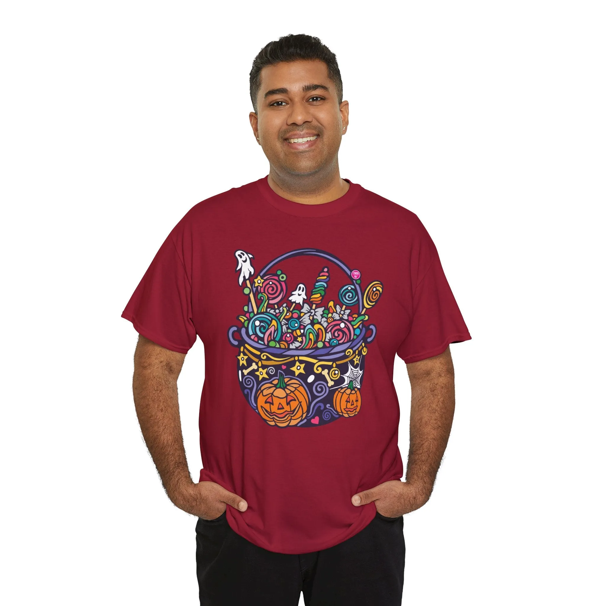 Candy Cauldron | Classic Fit Unisex Heavy Cotton Art T-Shirt by Chaya Av