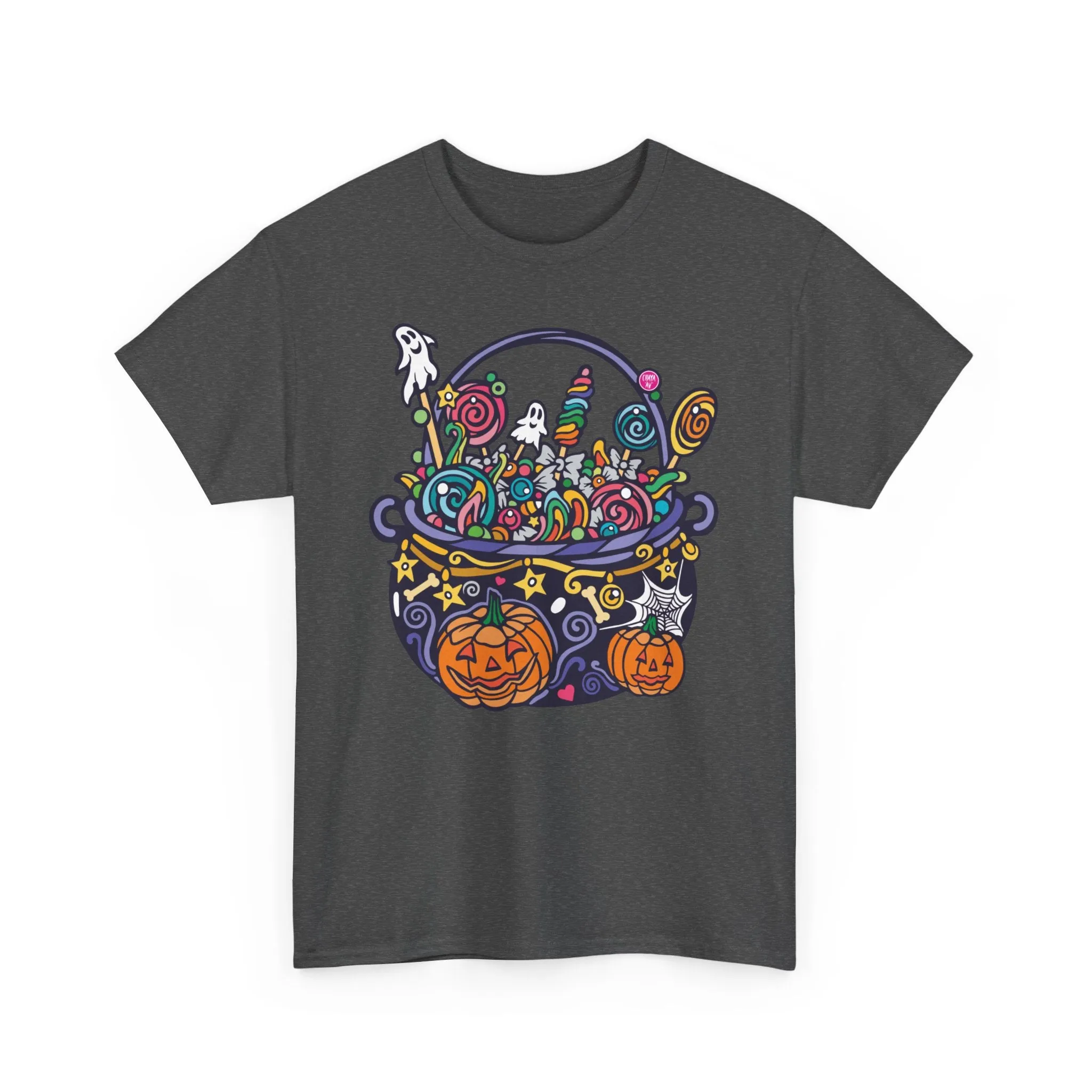 Candy Cauldron | Classic Fit Unisex Heavy Cotton Art T-Shirt by Chaya Av