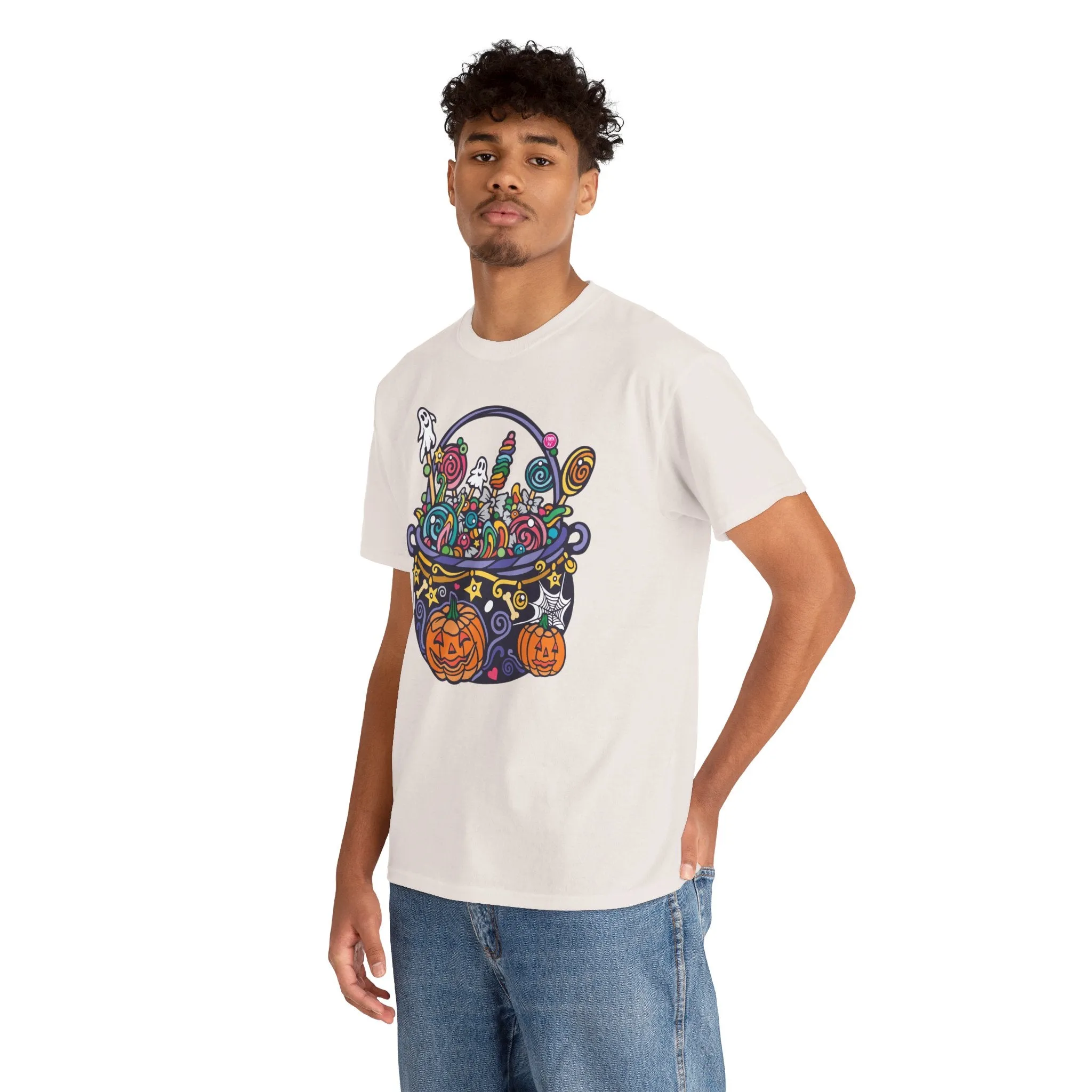 Candy Cauldron | Classic Fit Unisex Heavy Cotton Art T-Shirt by Chaya Av