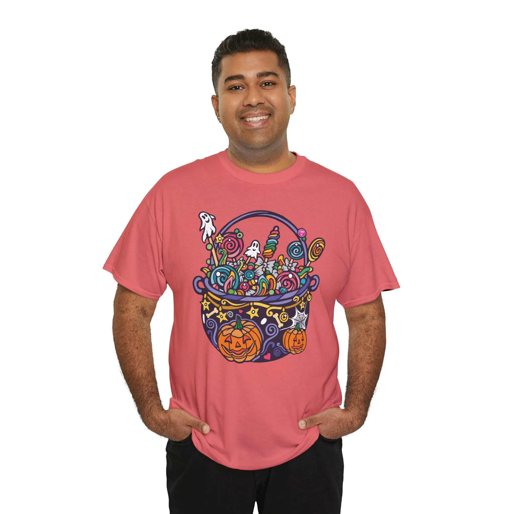 Candy Cauldron | Classic Fit Unisex Heavy Cotton Art T-Shirt by Chaya Av