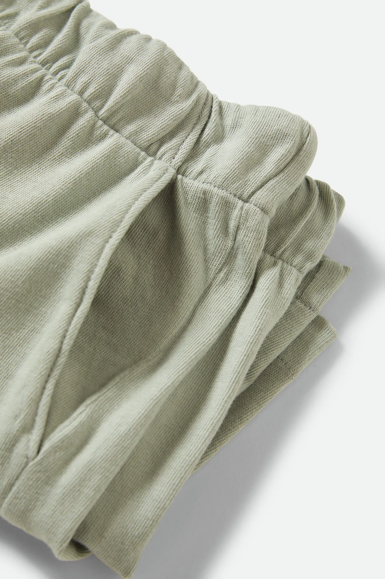 Carefree Organic Garment Dyed Lounge Short - Sage Green