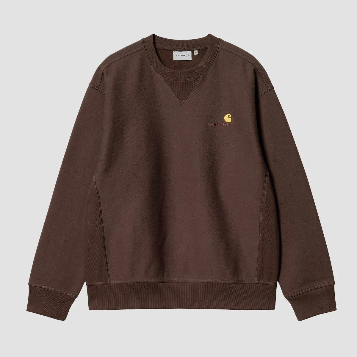 Carhartt WIP American Script Crew Sweat Tobacco