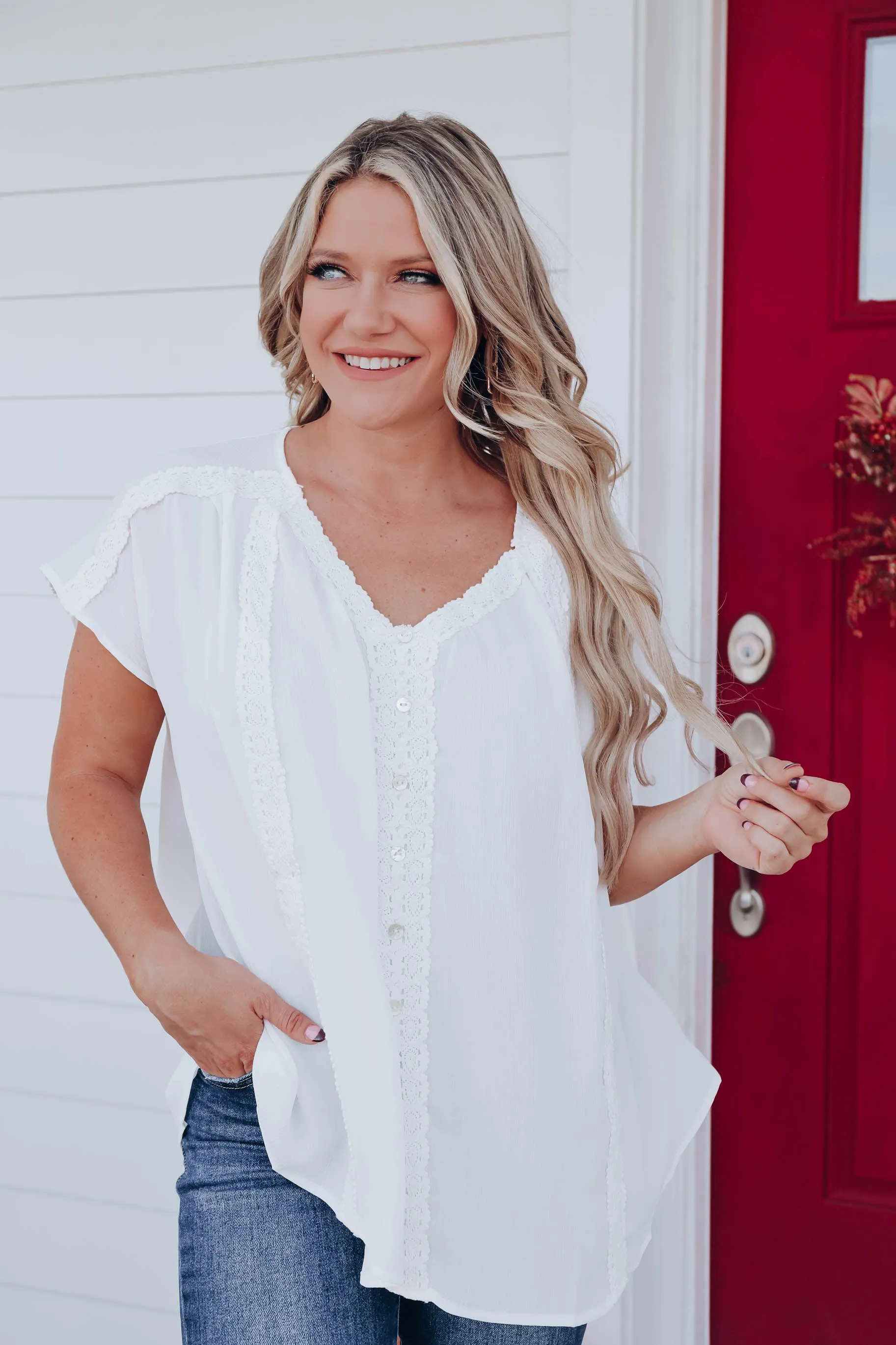Carrie Crinkle Chiffon Blouse