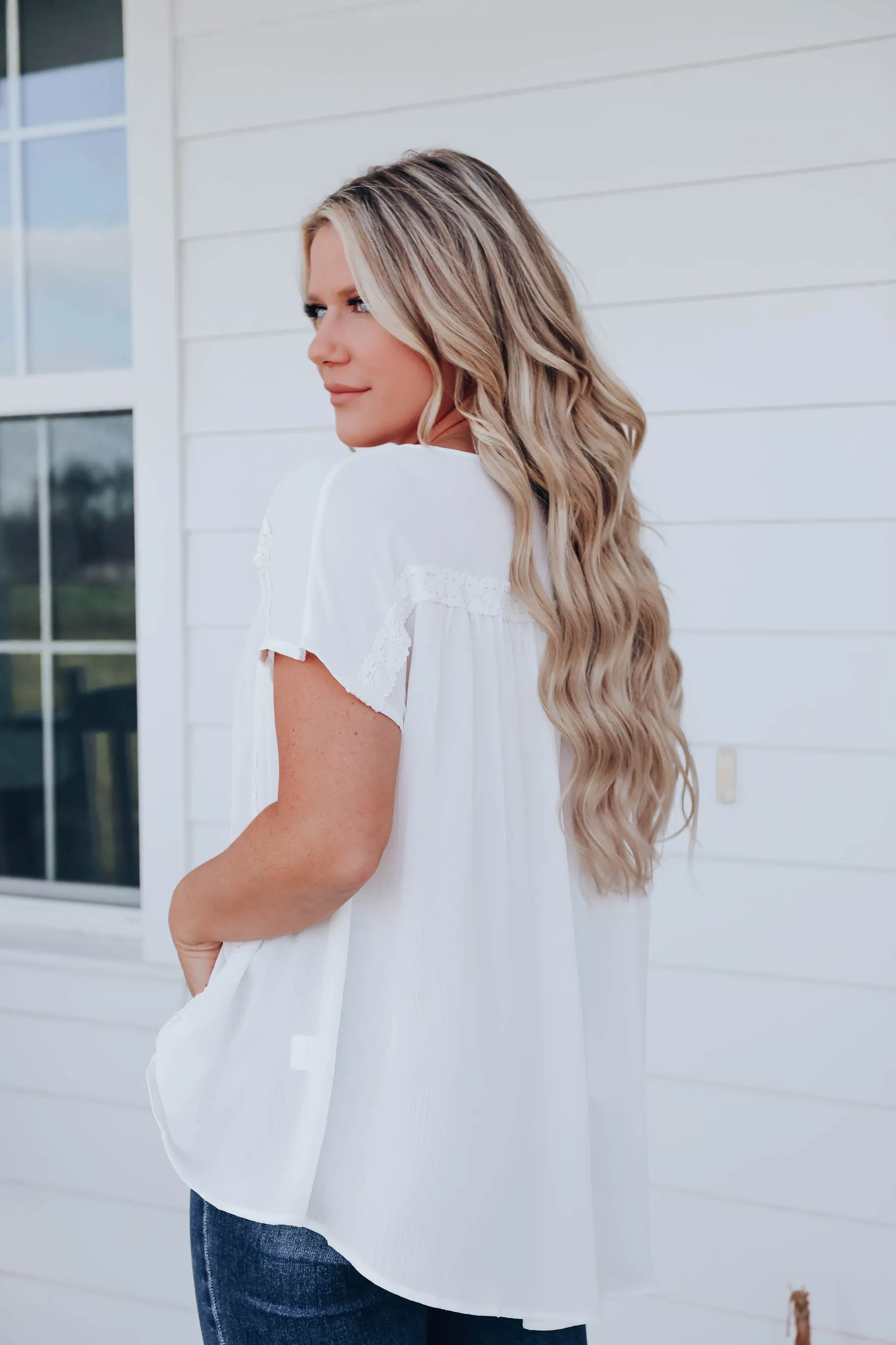 Carrie Crinkle Chiffon Blouse