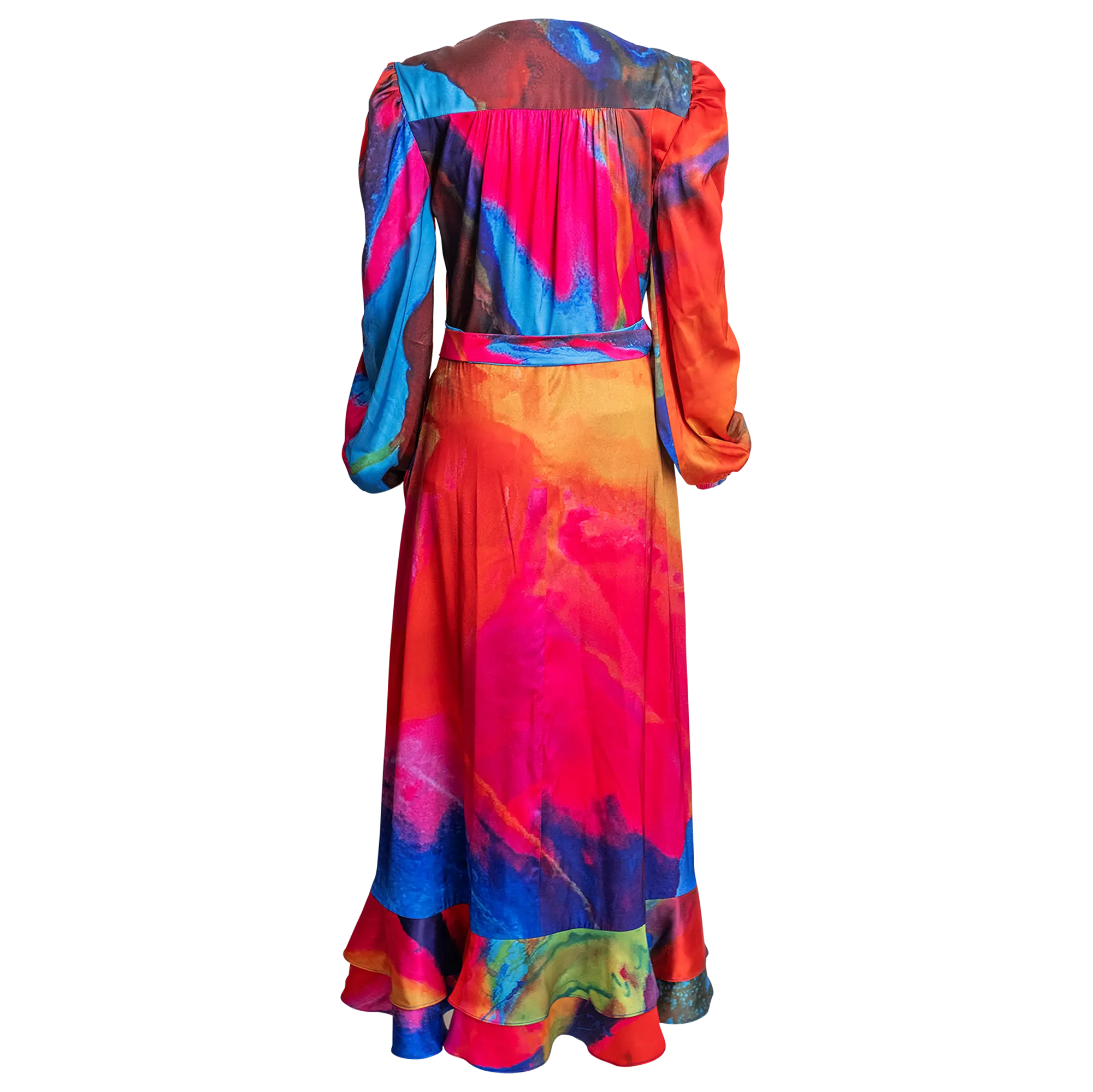 Carrie Long Sleeve Wrap Dress