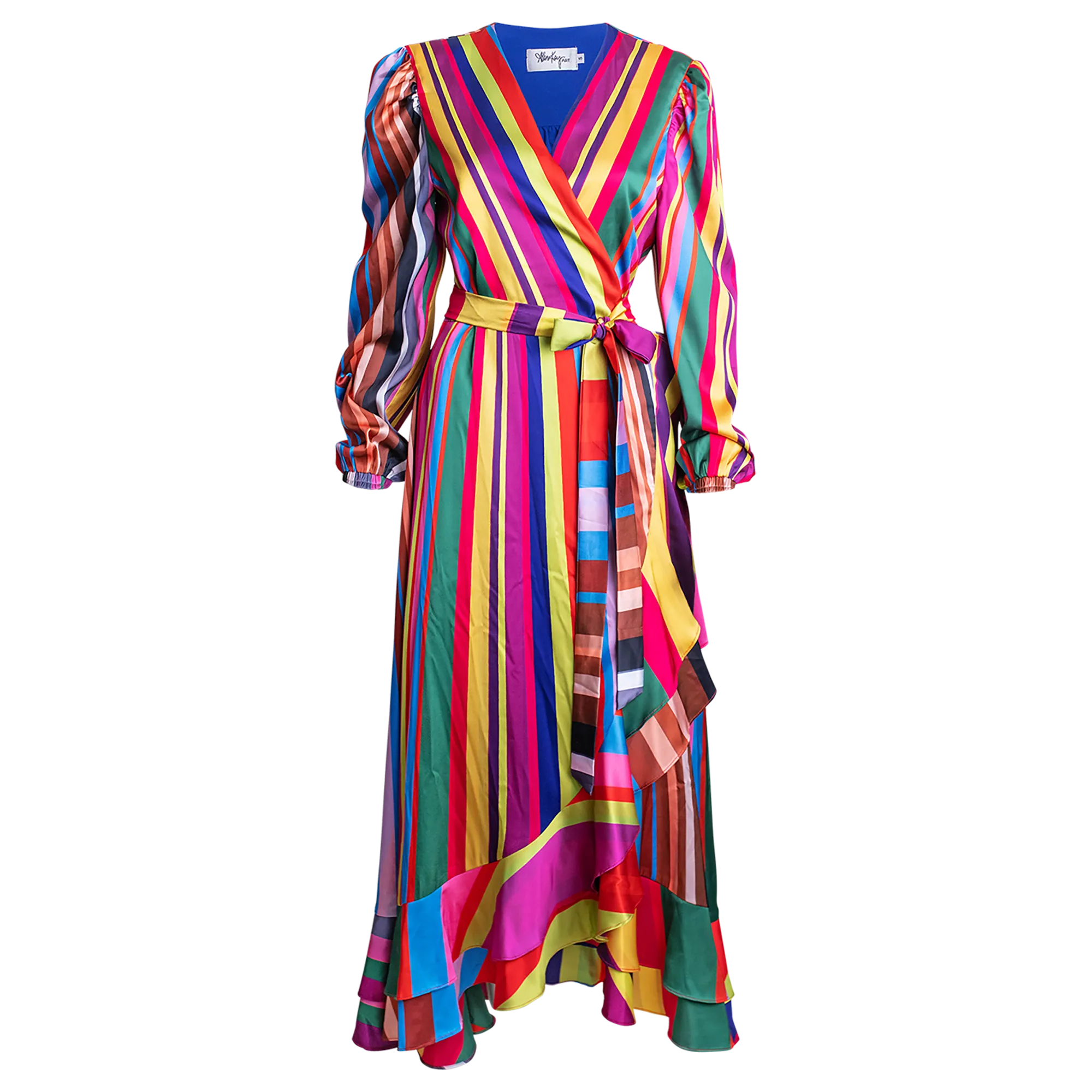Carrie Long Sleeve Wrap Dress