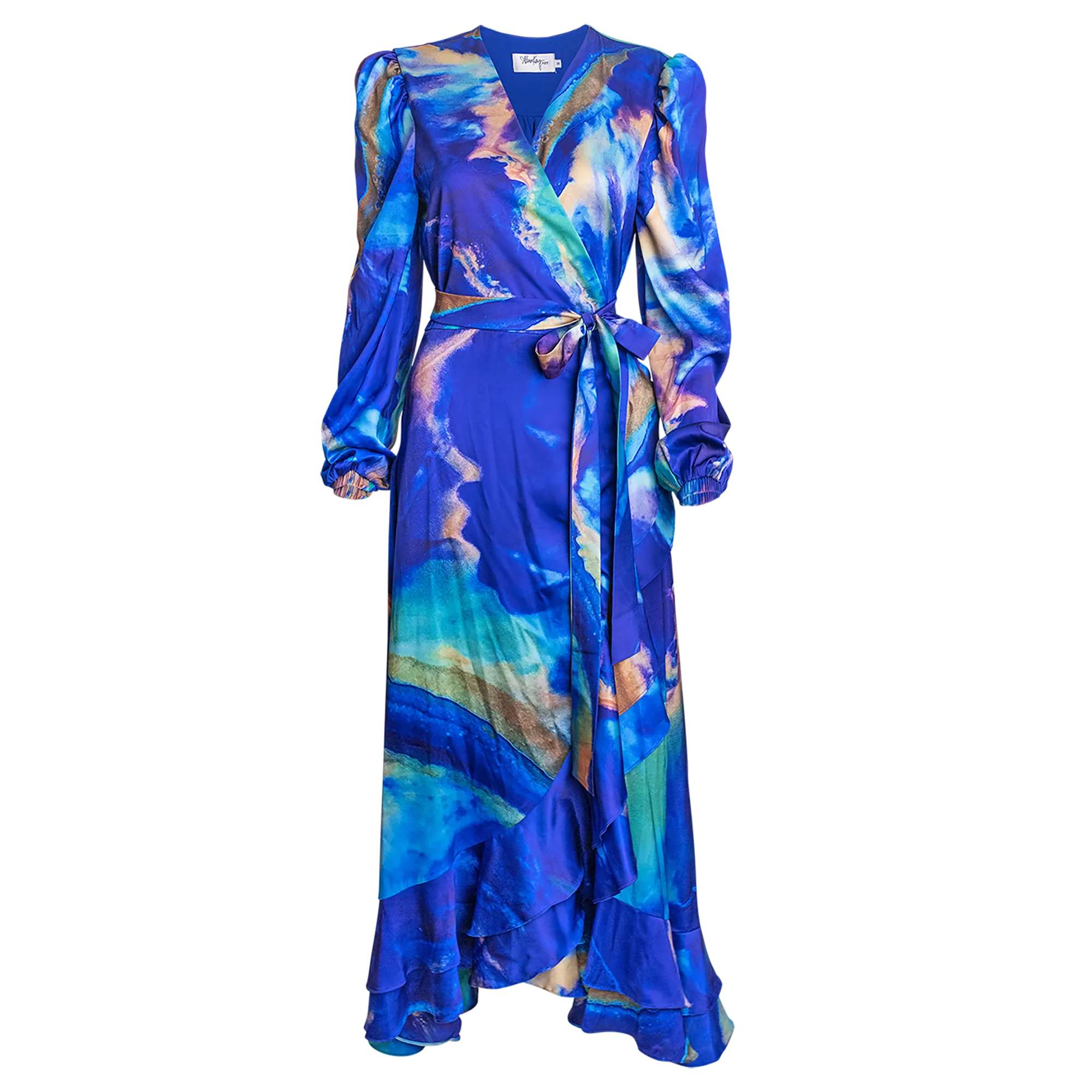 Carrie Long Sleeve Wrap Dress