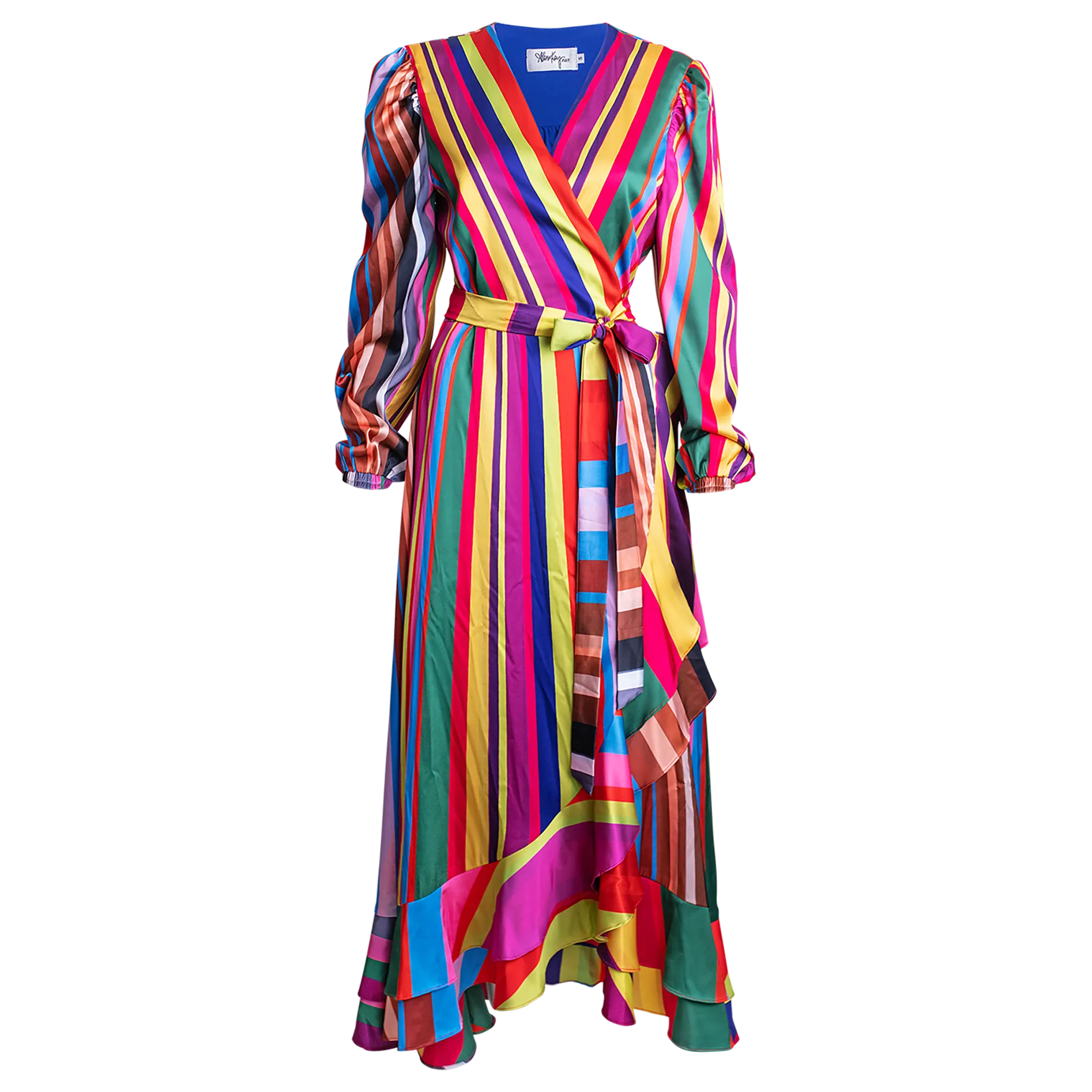 Carrie Long Sleeve Wrap Dress
