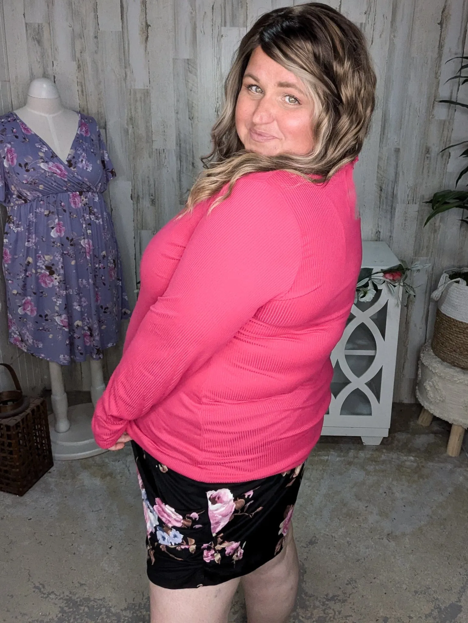Cassidy Draped Harem Shorts in Floral on Black