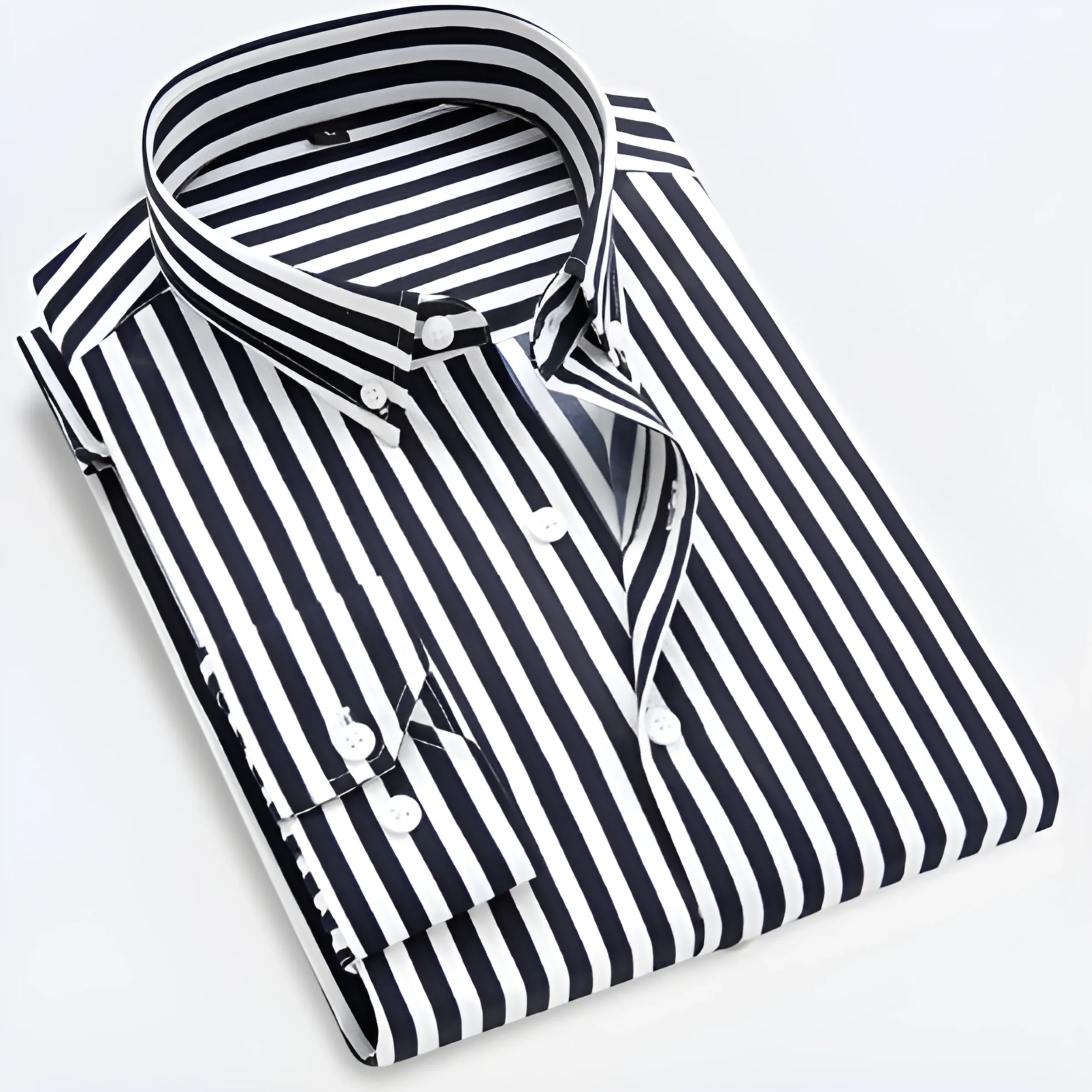 Casual Striped Long Sleeve Shirt for Men