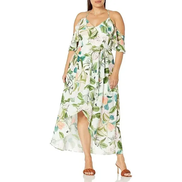City Chic Tender Floral Maxi Dress in Fresh Floral XSmall Womens Plus