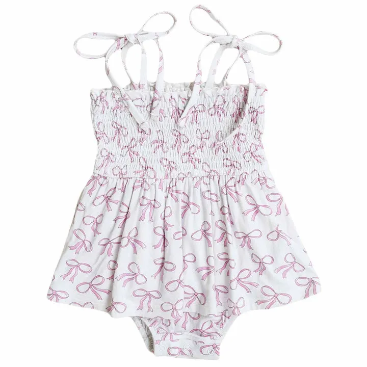 CL Smocked Twirl Bodysuit | Blushing Bows