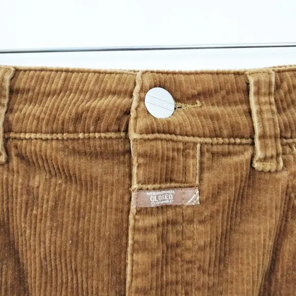 Closed Logan Corduroy Skirt in Tobacco Brown 26